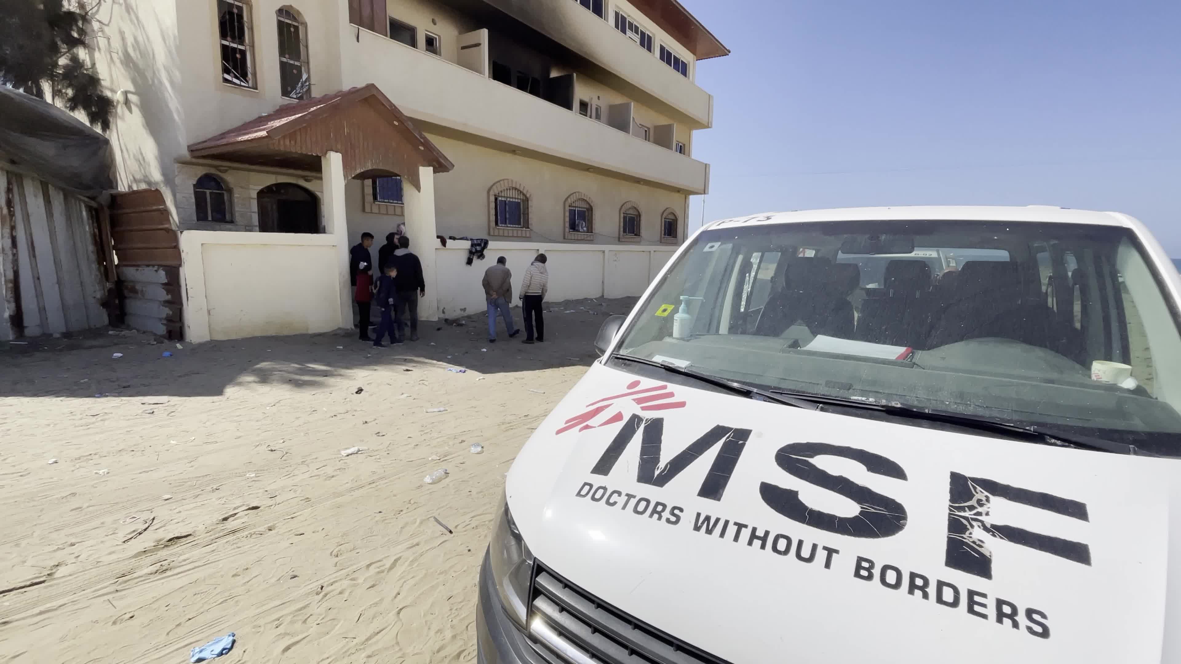 Israeli strike hits Doctors Without Borders Building in Gaza