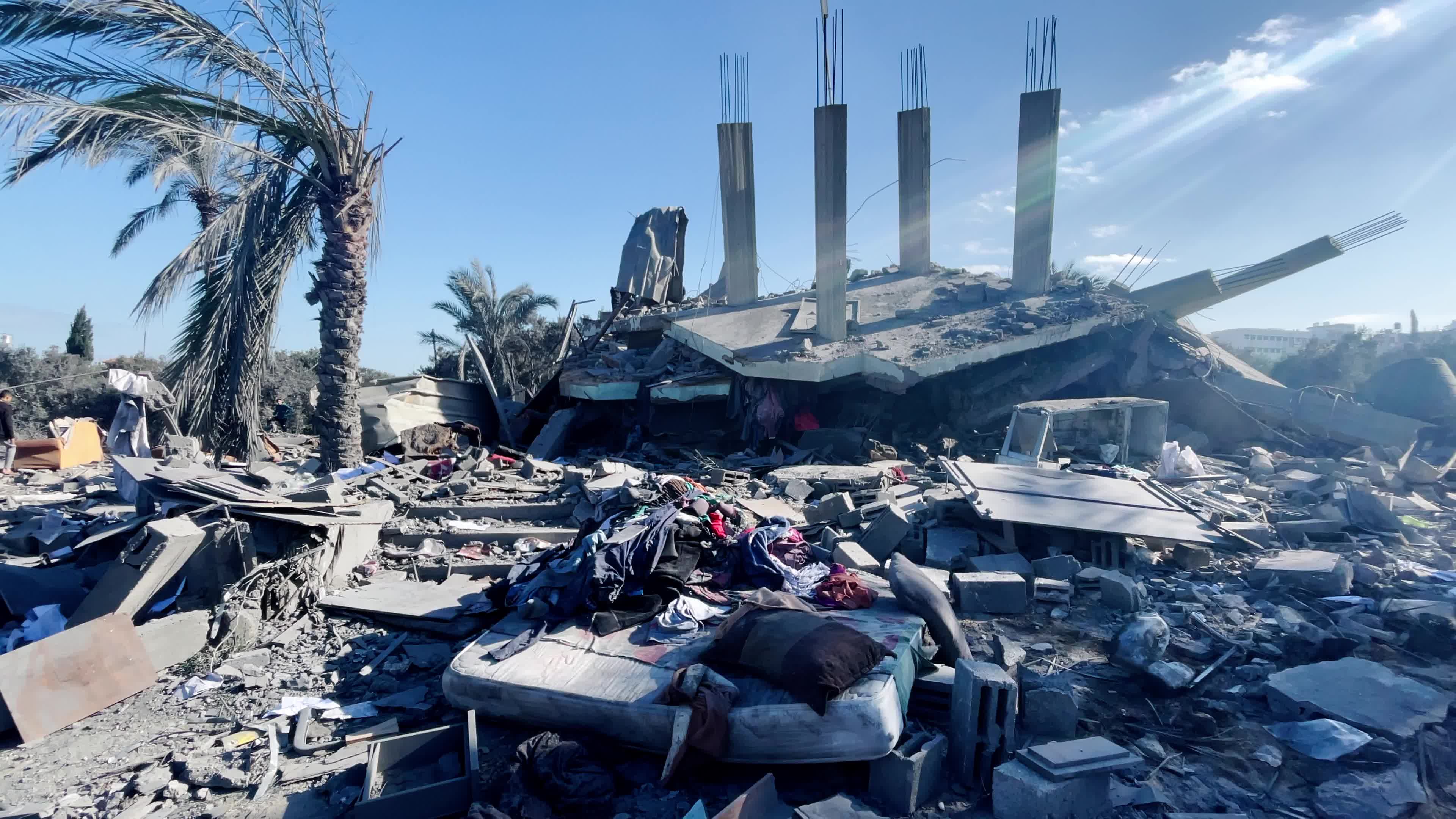 Aftermath of Israeli Airstrike In Gaza, Palestine