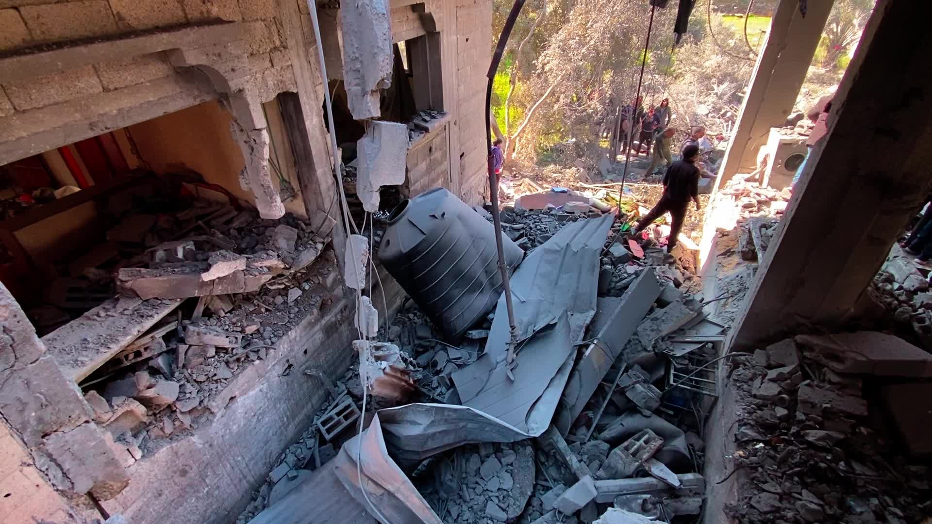 Aftermath of Israeli Airstrike In Gaza, Palestine