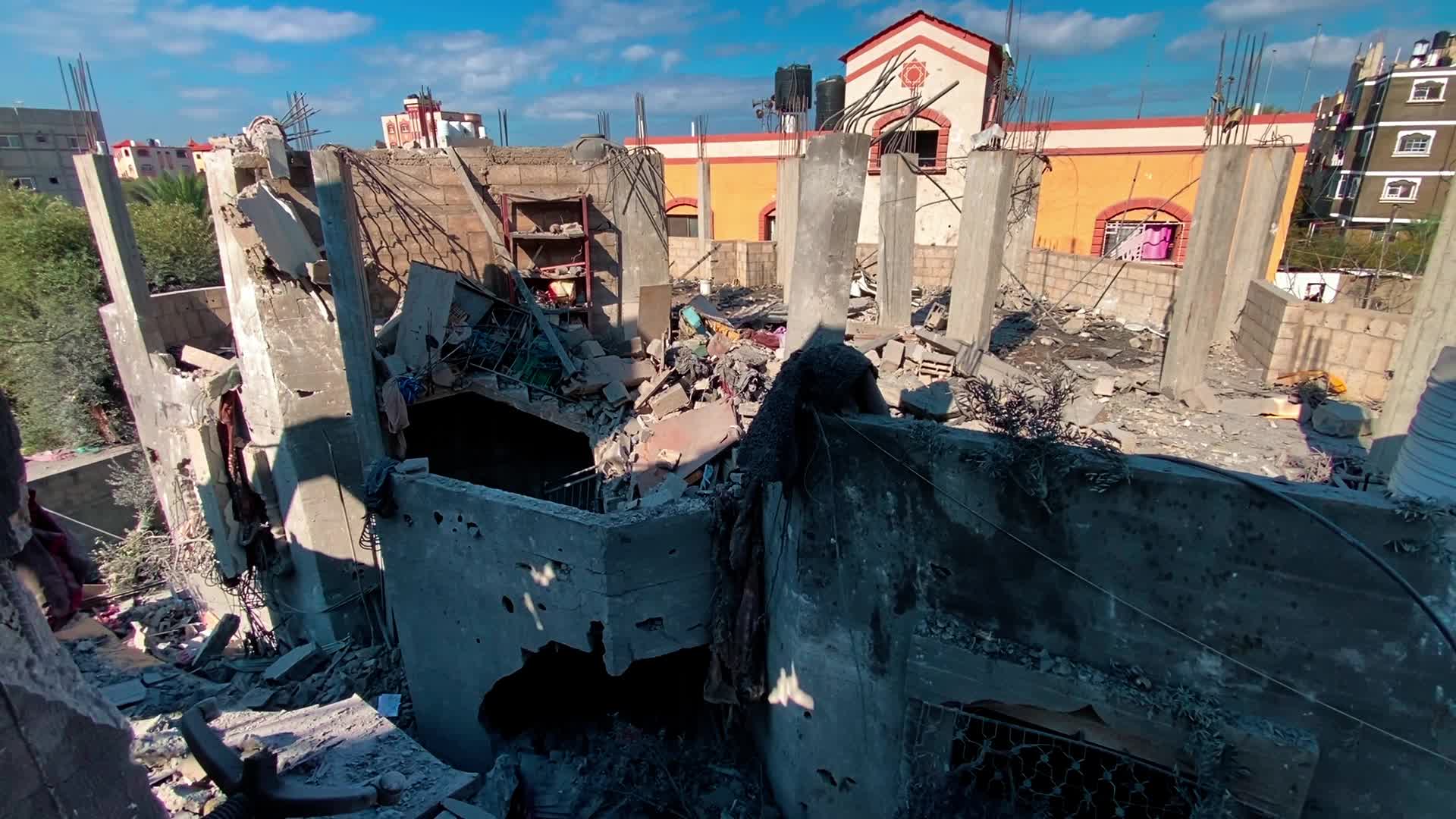 Aftermath of Israeli Airstrike In Gaza, Palestine