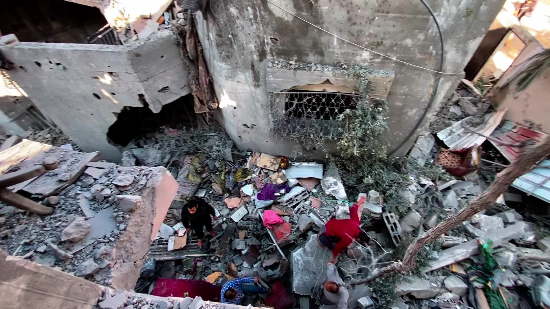 Aftermath of Israeli Airstrike In Gaza, Palestine