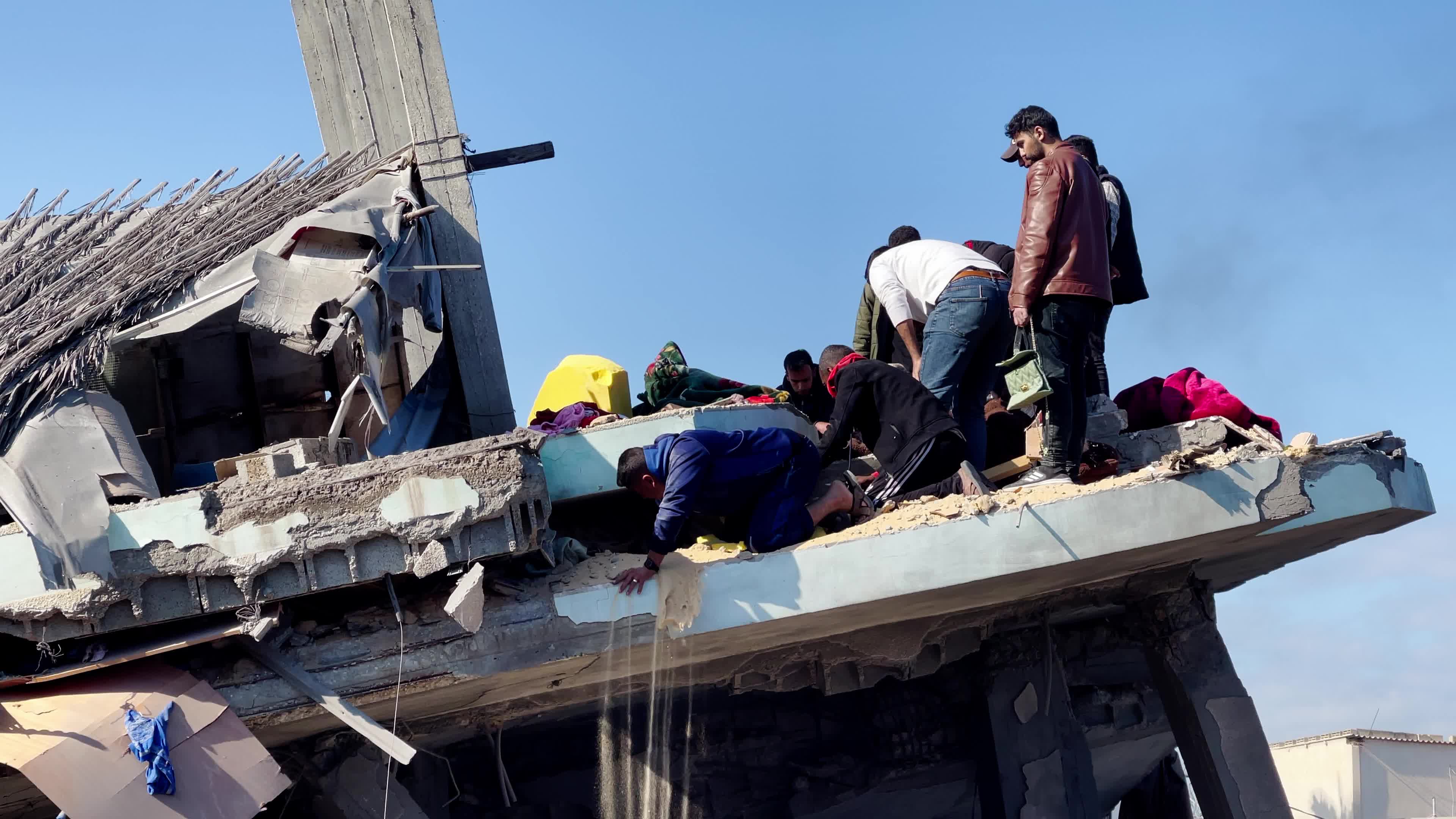 Aftermath of Israeli Airstrike In Gaza, Palestine