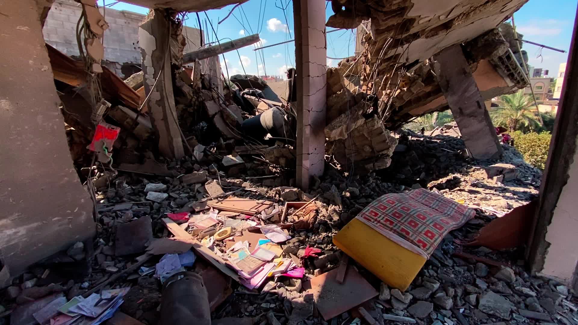 Aftermath of Israeli Airstrike In Gaza, Palestine