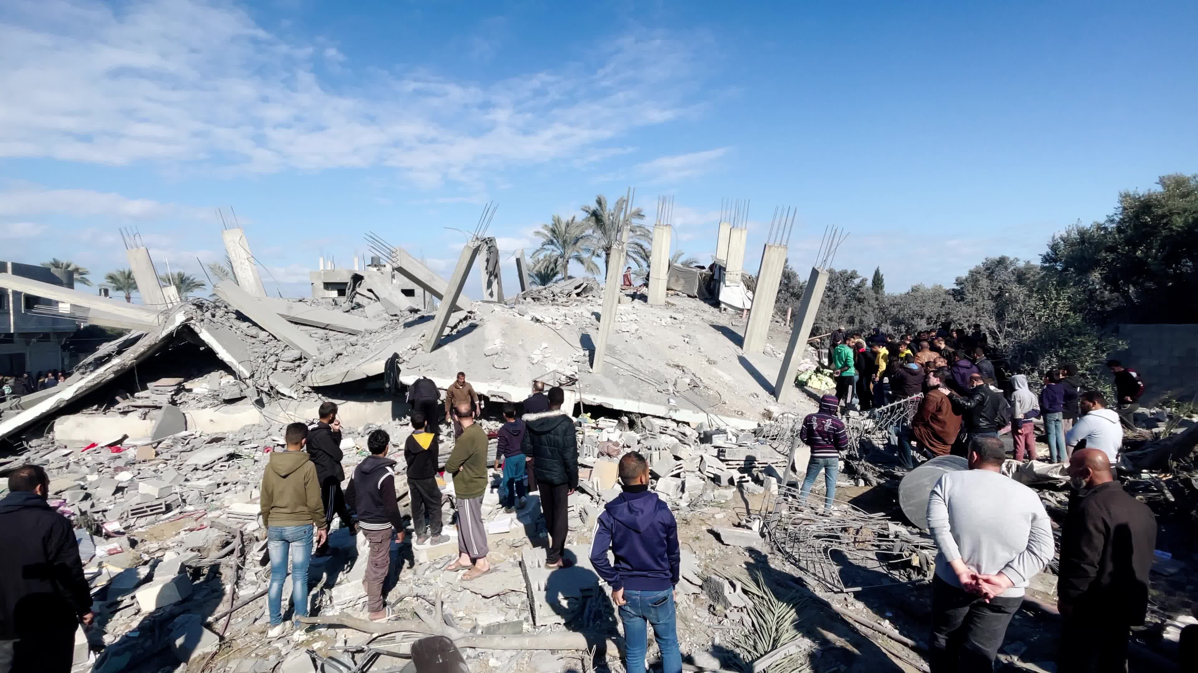Aftermath of Israeli Airstrike In Gaza, Palestine