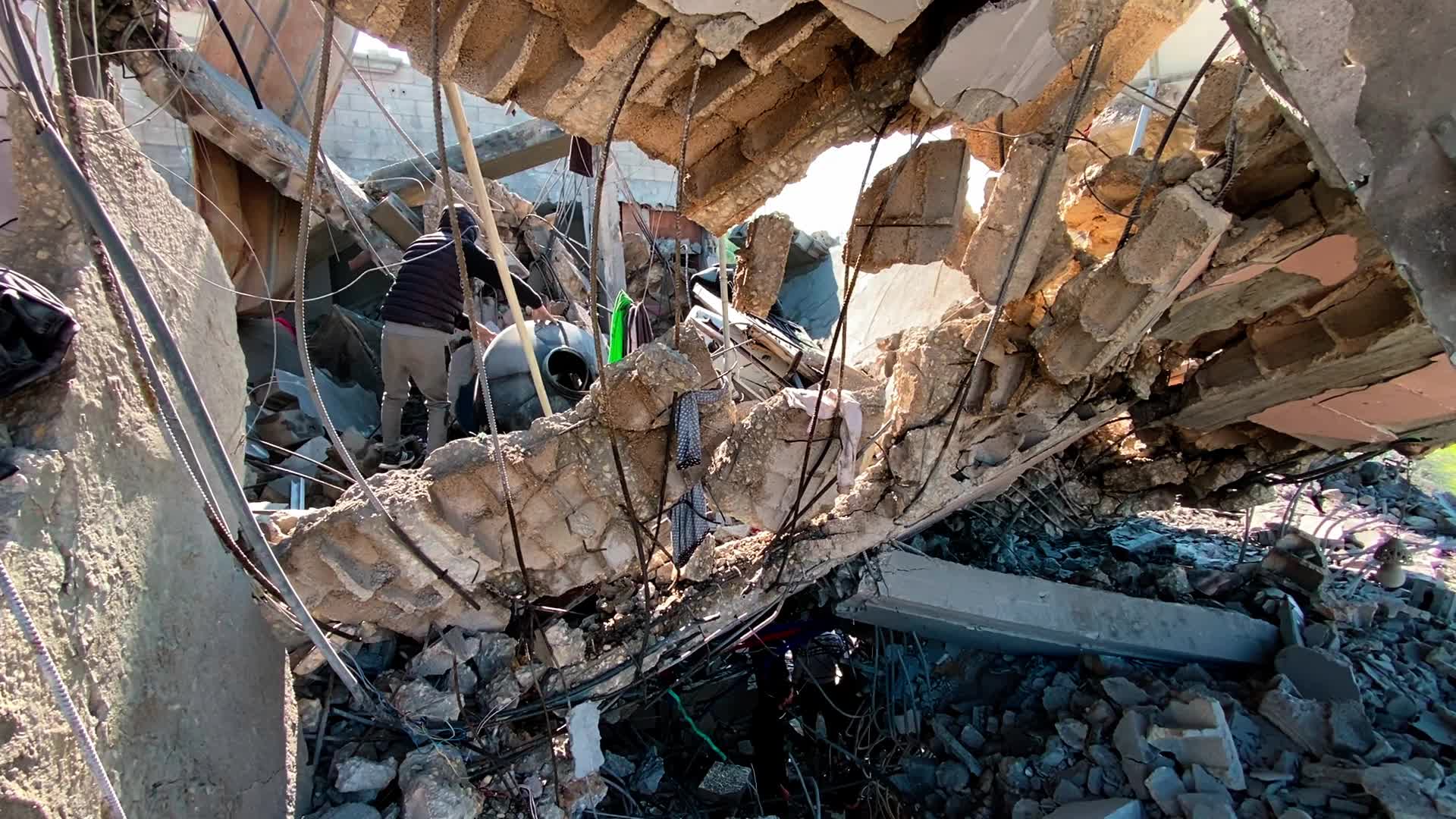 Aftermath of Israeli Airstrike In Gaza, Palestine
