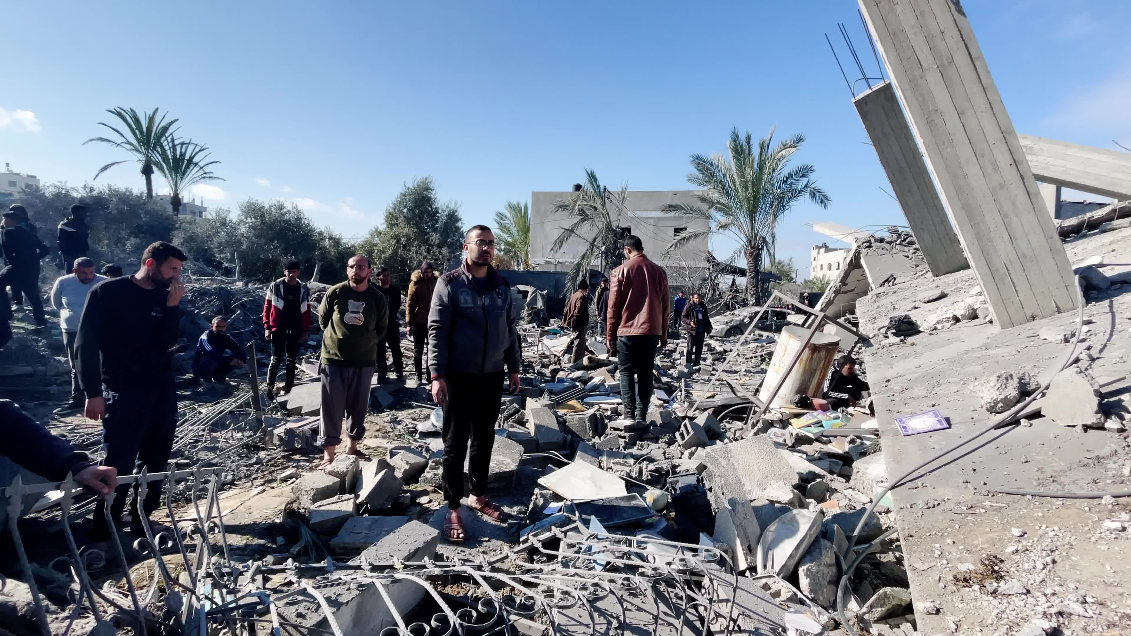 Aftermath of Israeli Airstrike In Gaza, Palestine