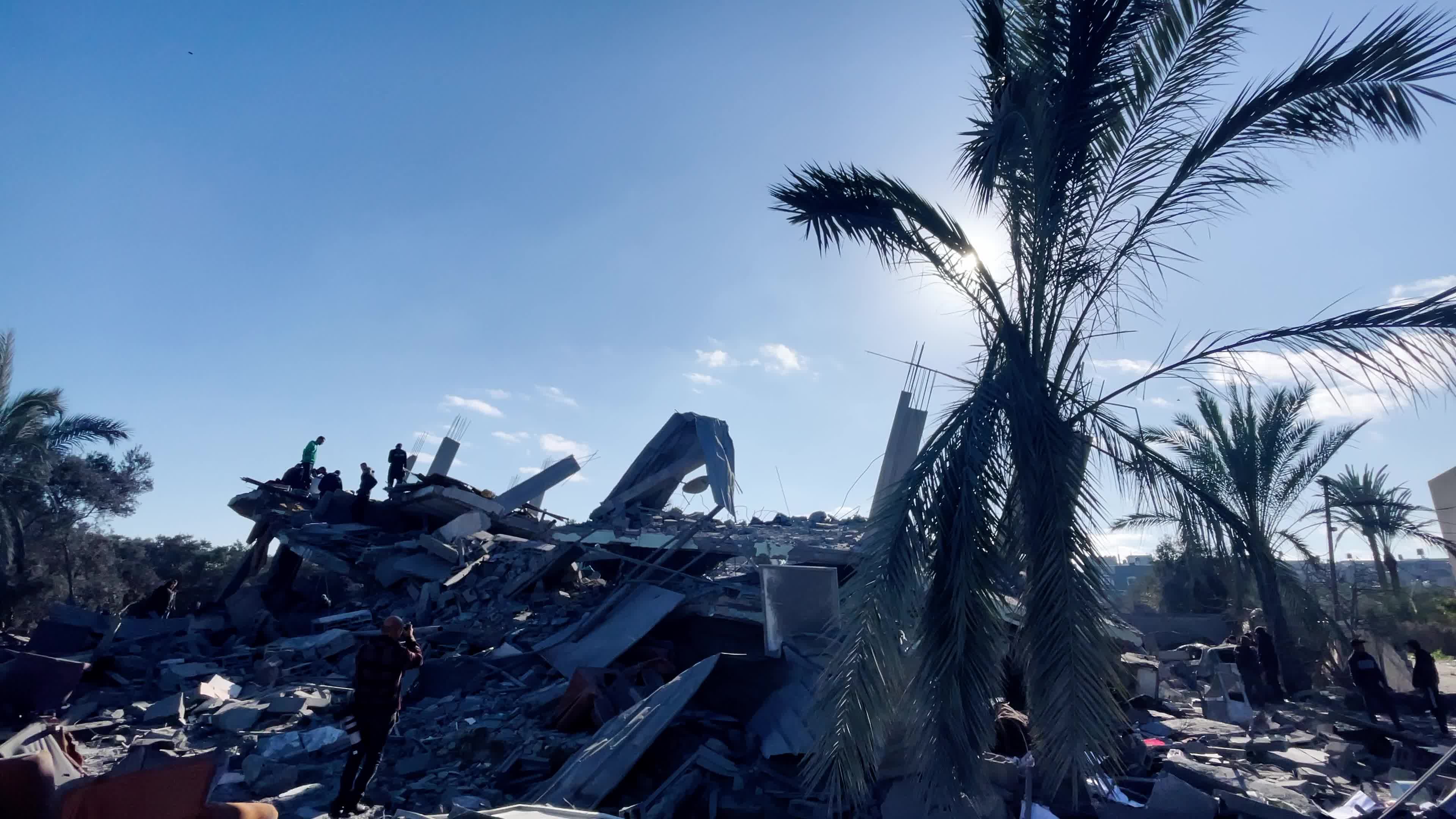 Aftermath of Israeli Airstrike In Gaza, Palestine