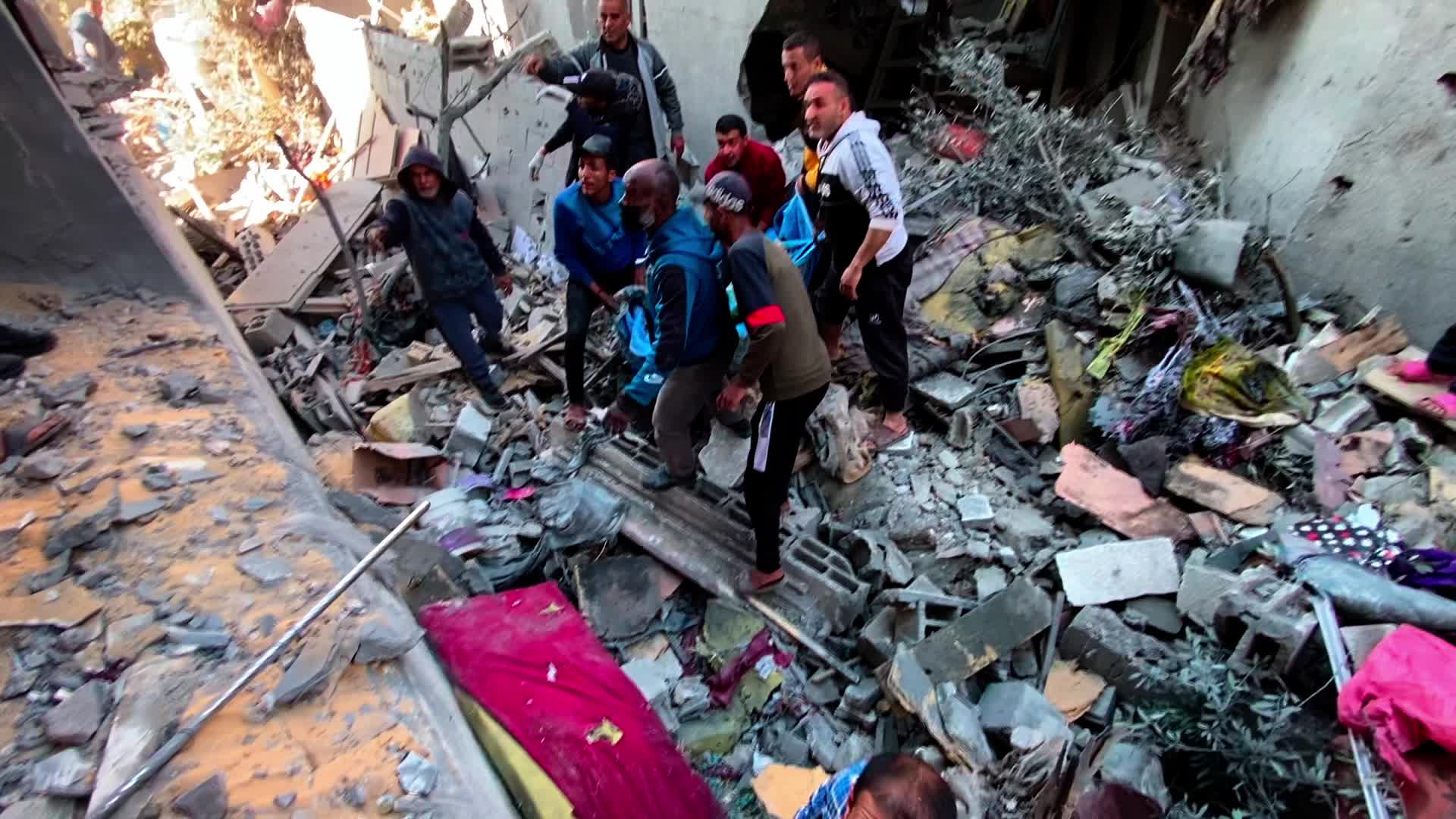 Aftermath of Israeli Airstrike In Gaza, Palestine