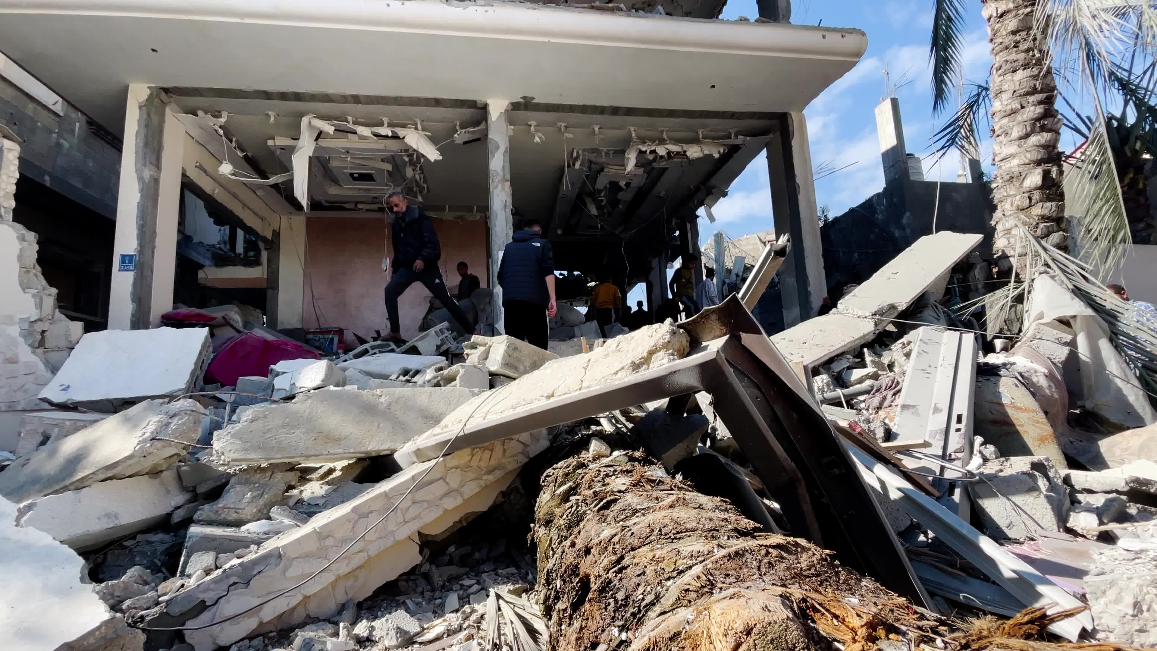 Aftermath of Israeli Airstrike In Gaza, Palestine