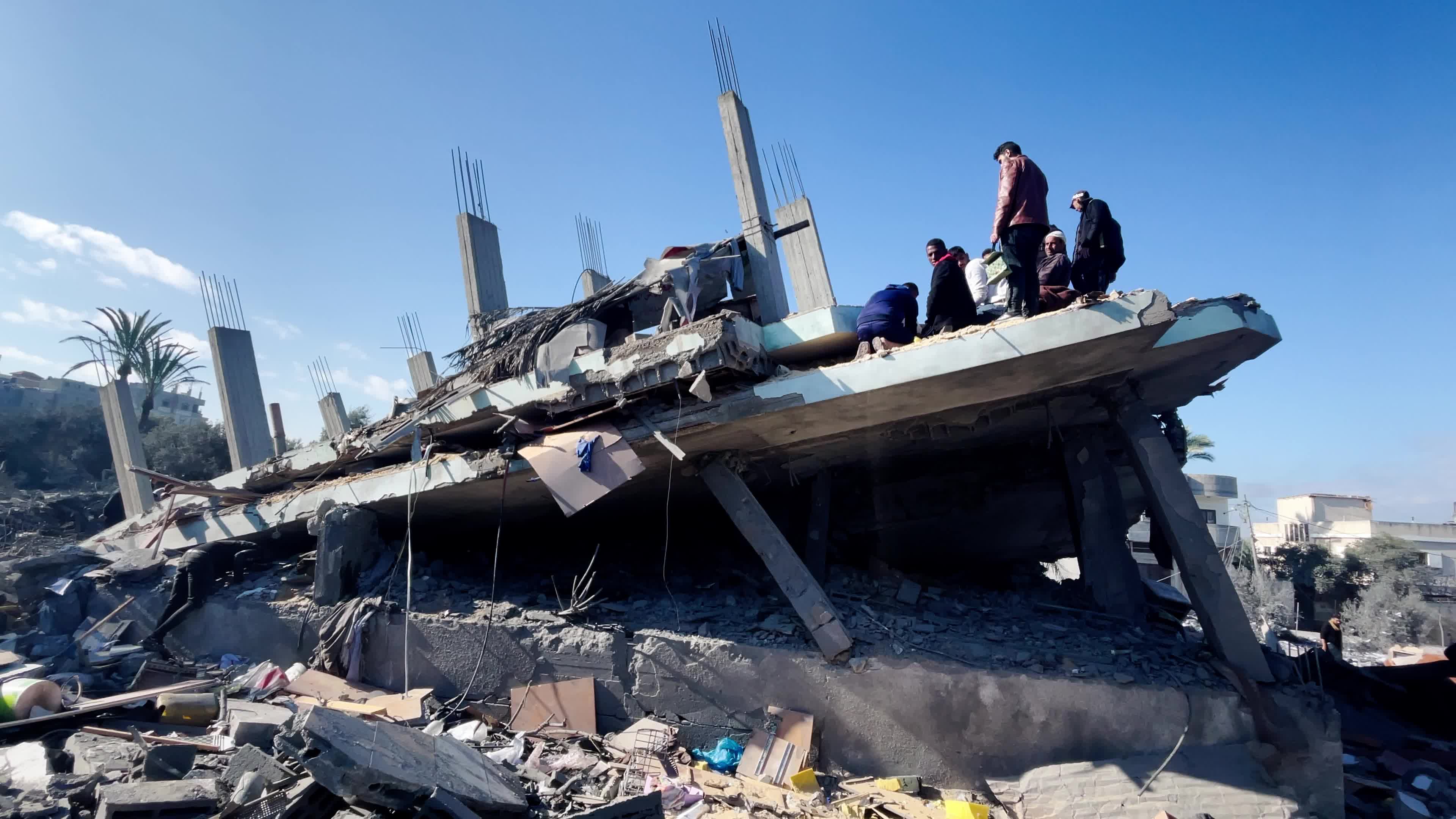 Aftermath of Israeli Airstrike In Gaza, Palestine