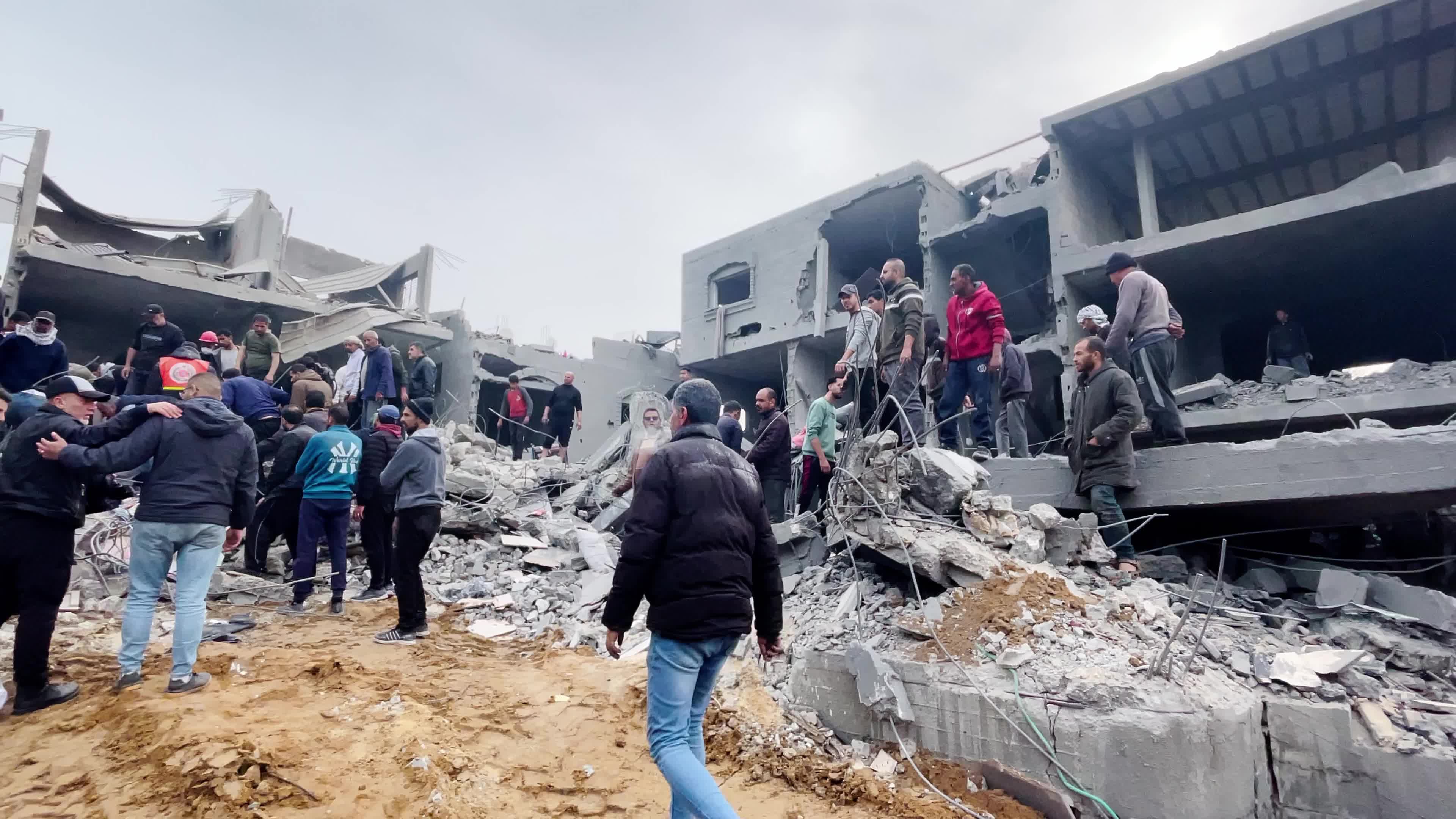 Aftermath Of Israeli Airstrike In Gaza, Palestine