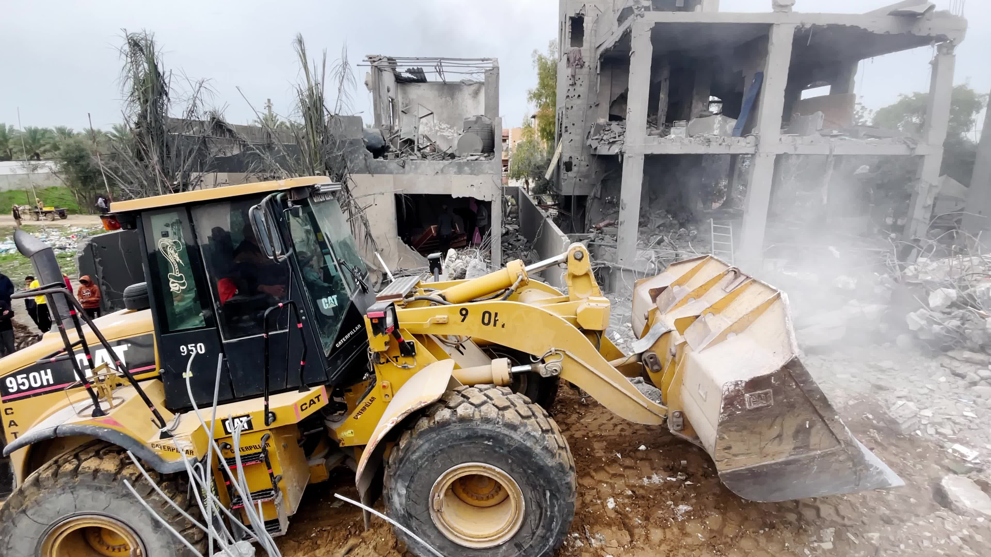 Aftermath Of Israeli Airstrike In Gaza, Palestine