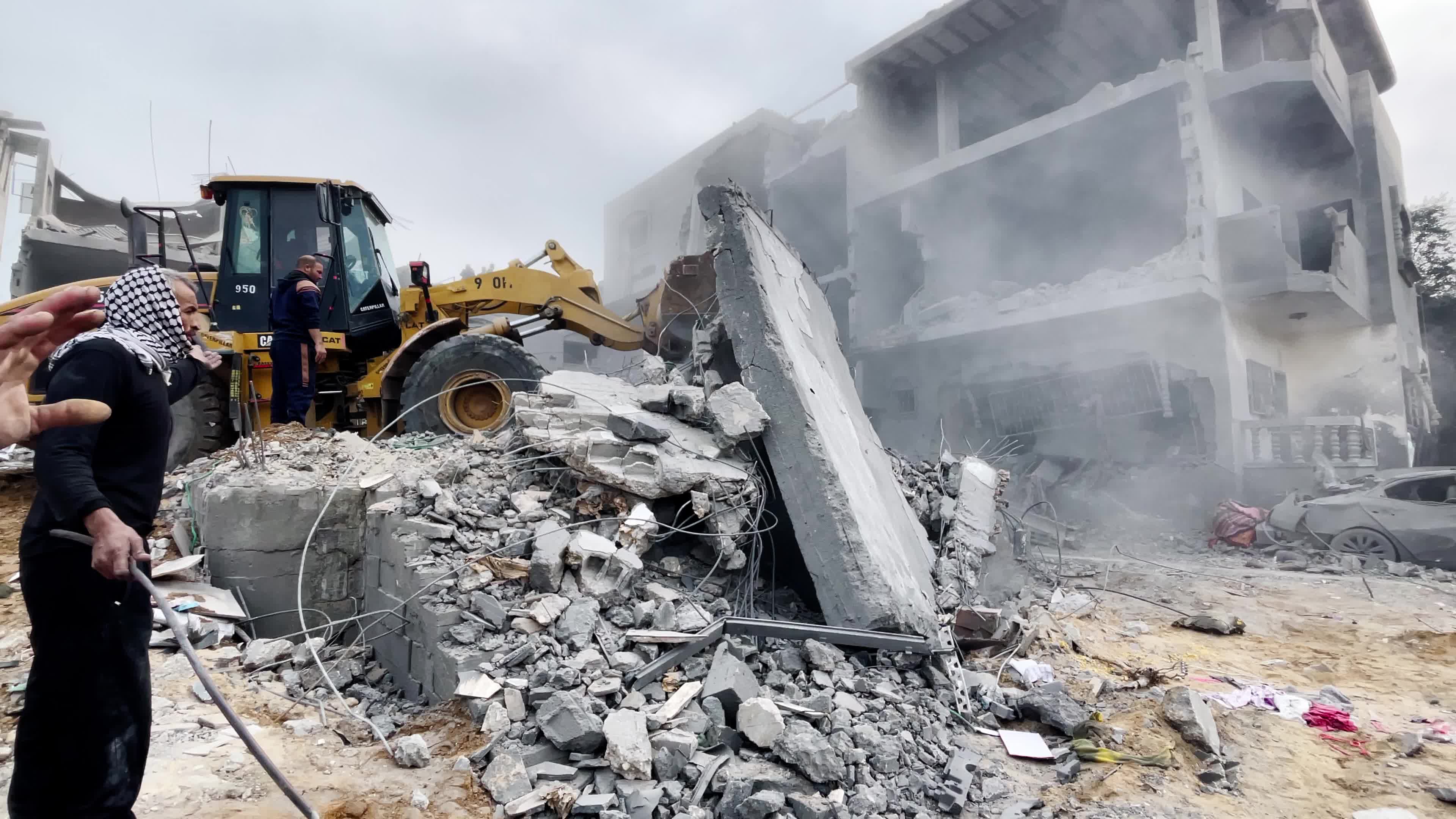 Aftermath Of Israeli Airstrike In Gaza, Palestine