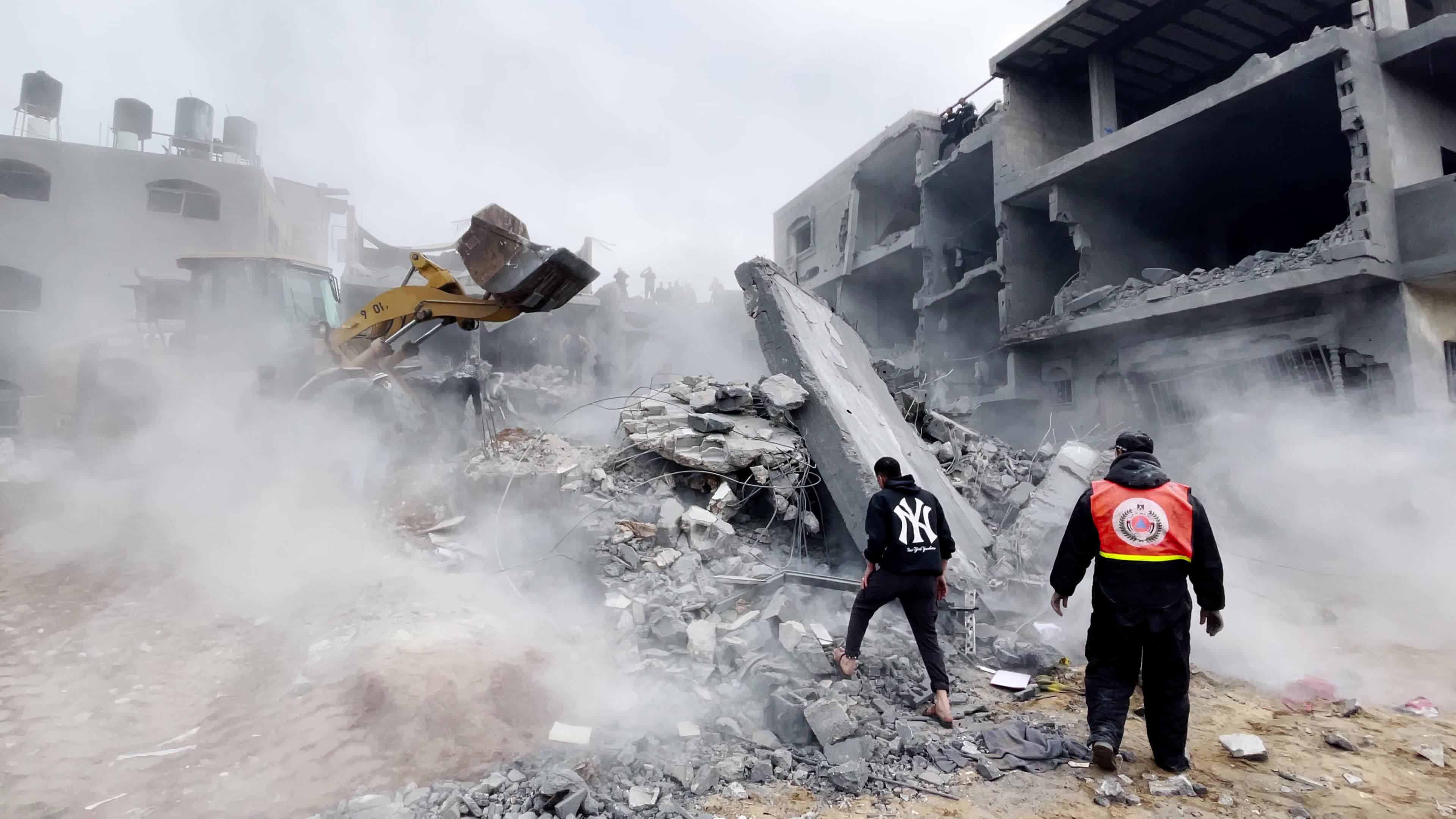 Aftermath Of Israeli Airstrike In Gaza, Palestine
