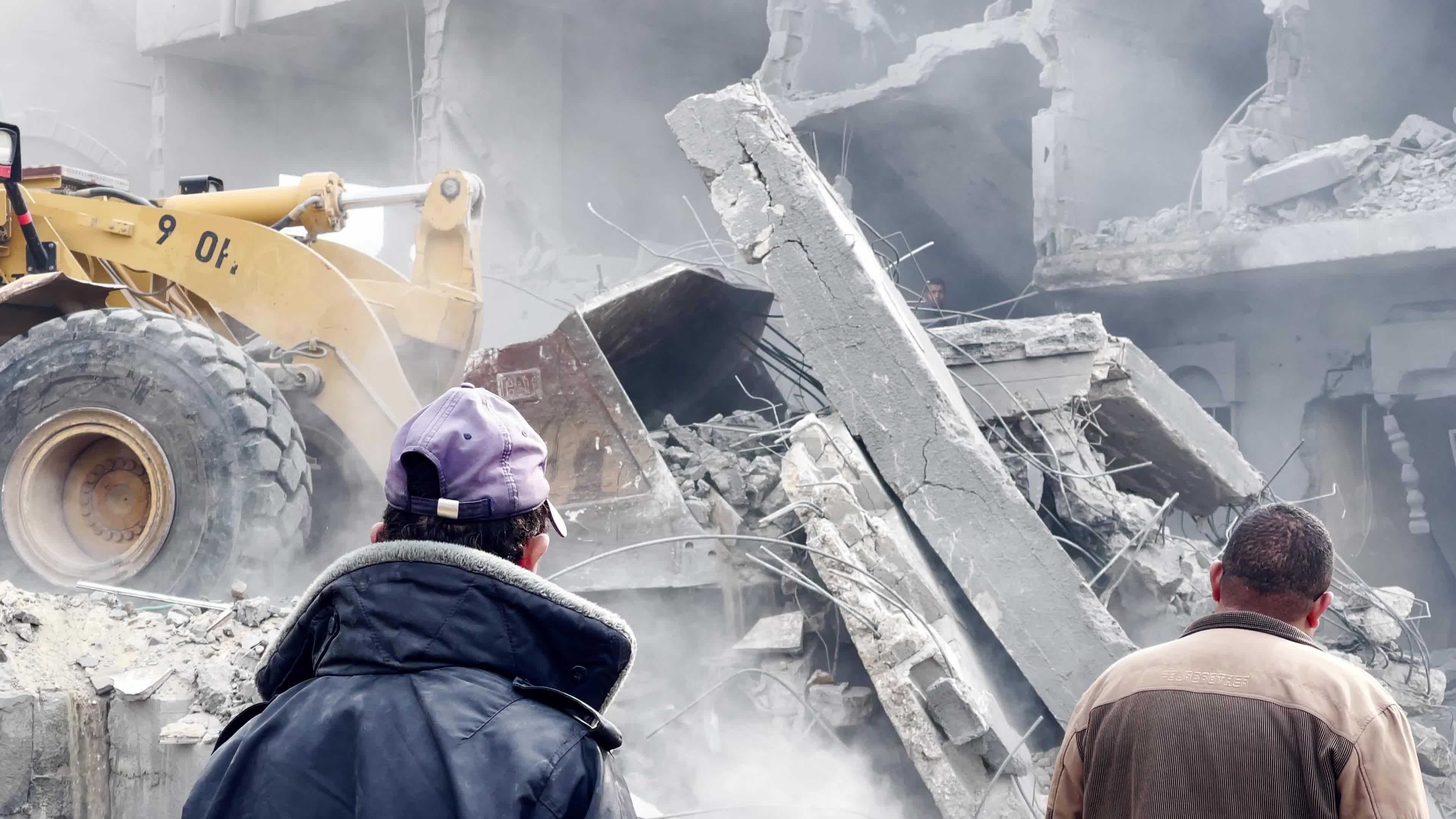 Aftermath Of Israeli Airstrike In Gaza, Palestine