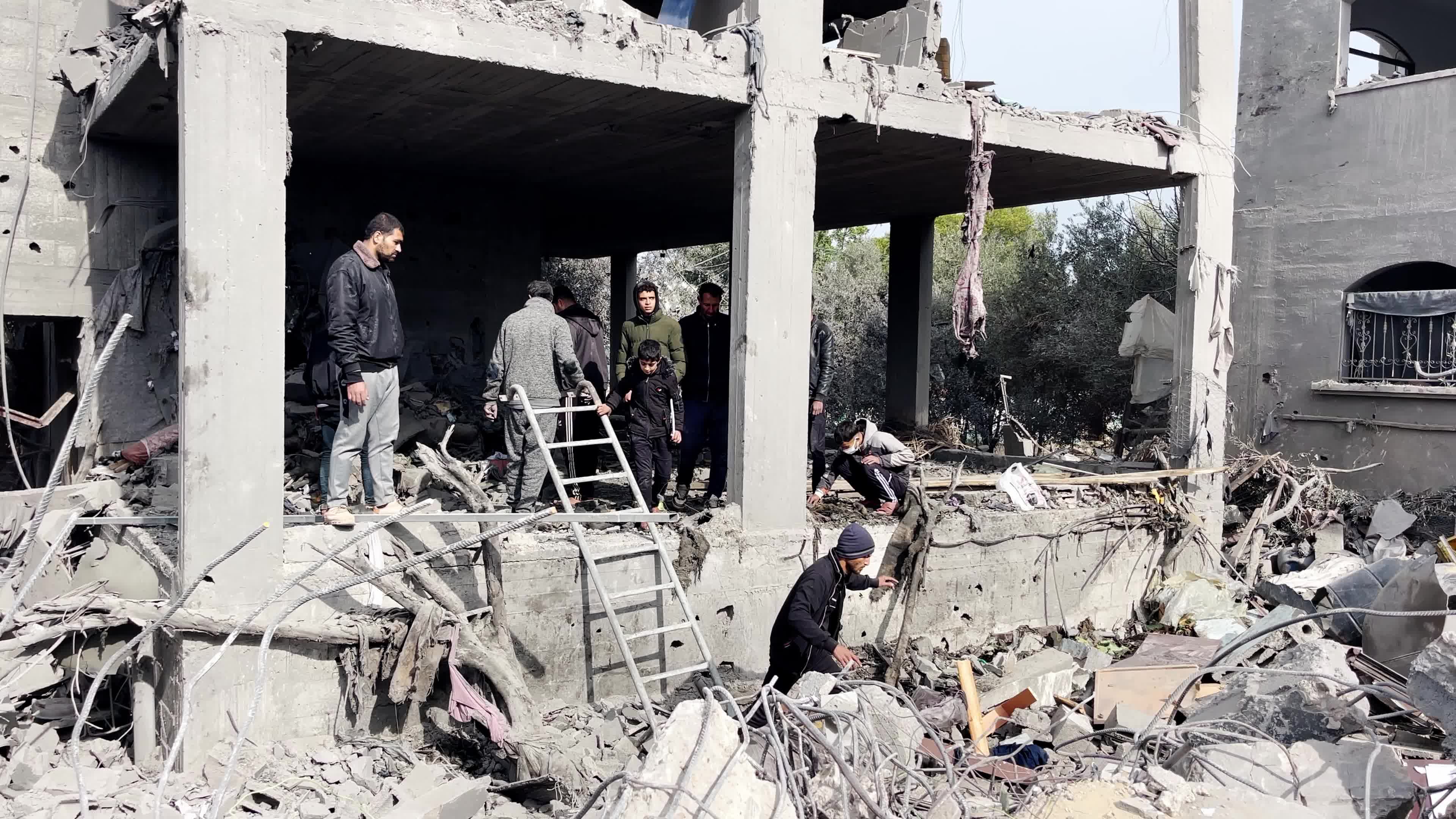 Aftermath Of Israeli Airstrike In Gaza, Palestine