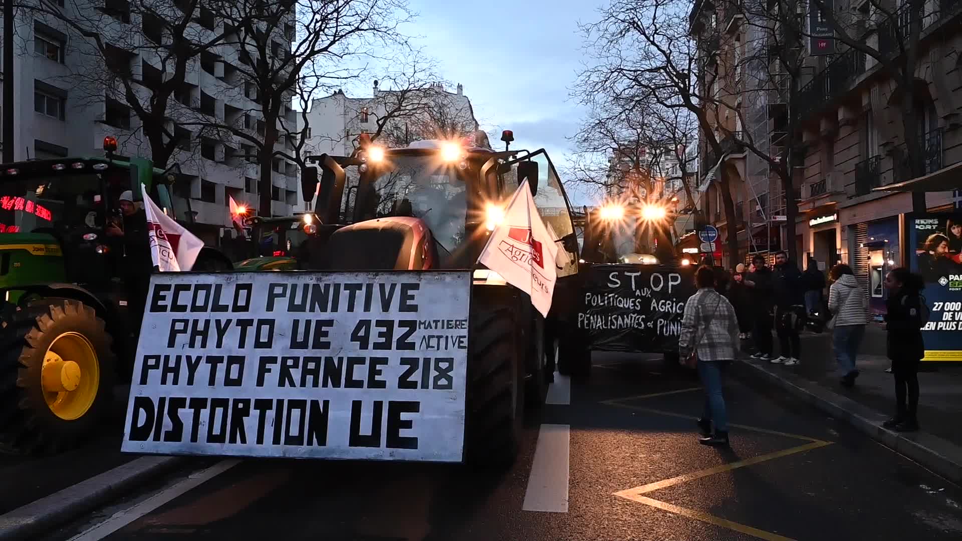 Angry French Farmers Storm Into Agriculture Fair In Paris, France