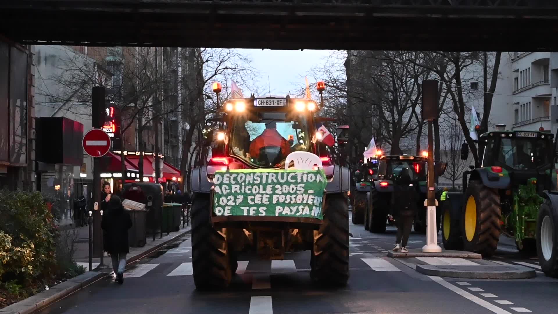 Angry French Farmers Storm Into Agriculture Fair In Paris, France
