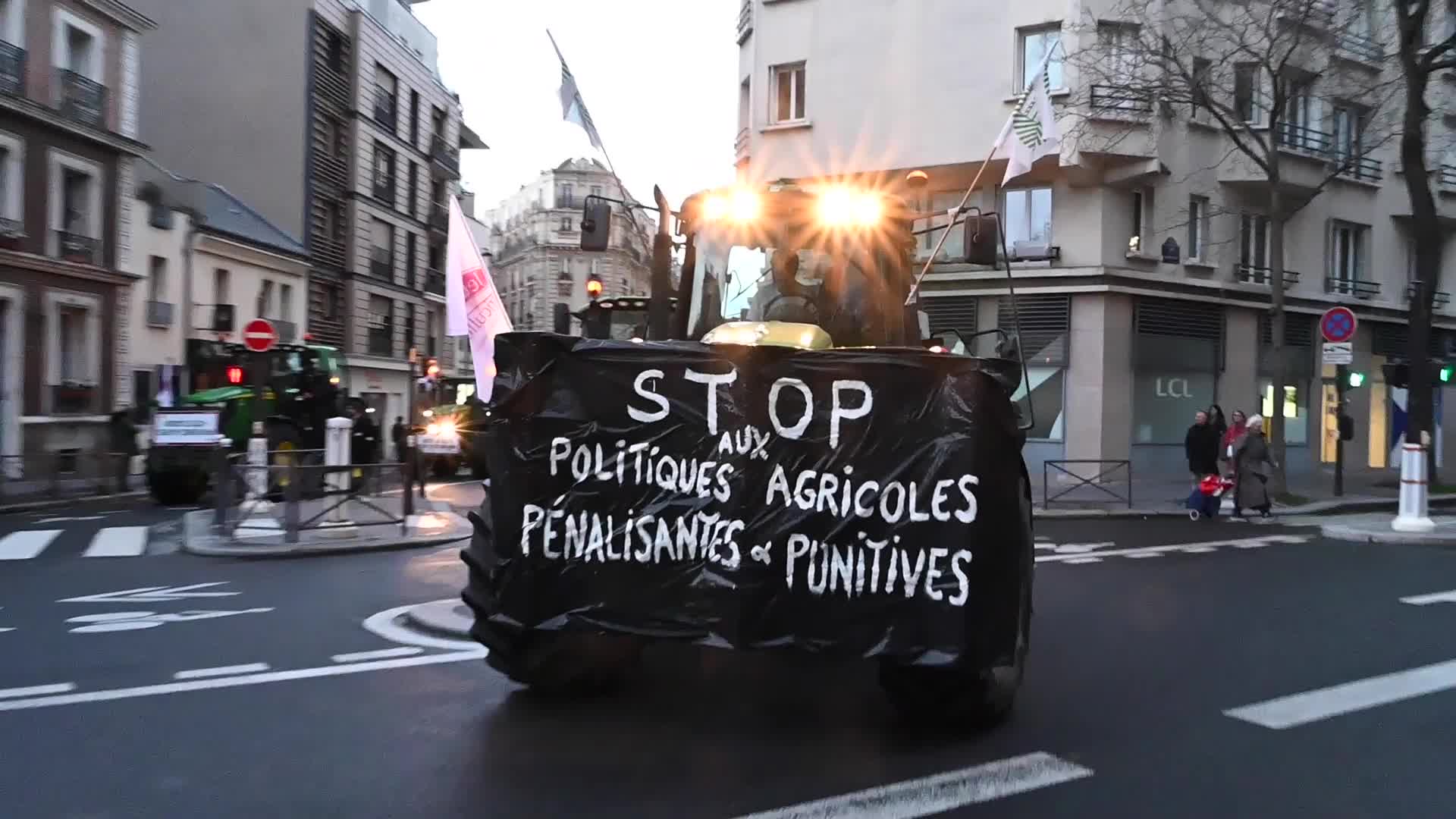 Angry French Farmers Storm Into Agriculture Fair In Paris, France