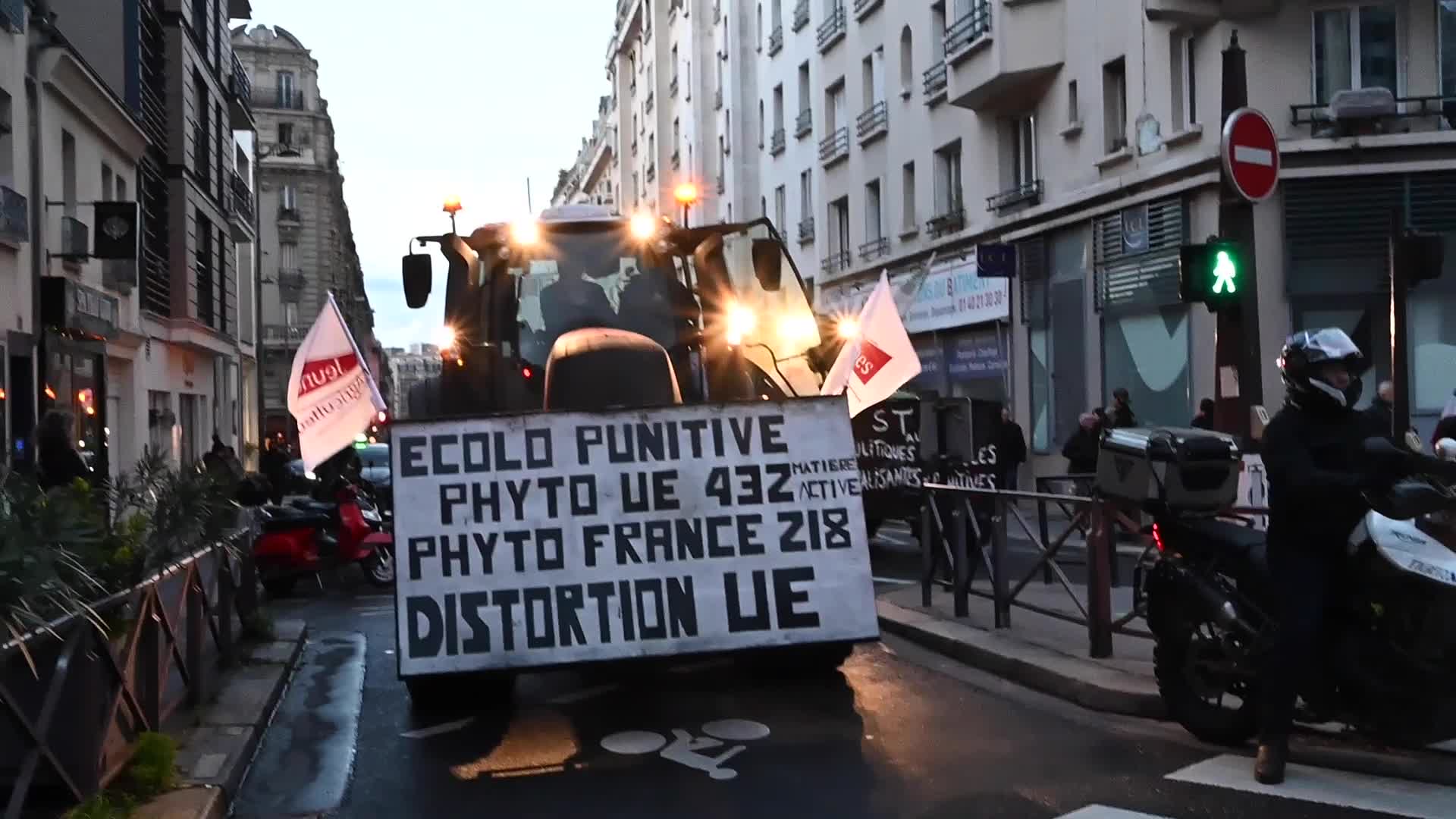 Angry French Farmers Storm Into Agriculture Fair In Paris, France