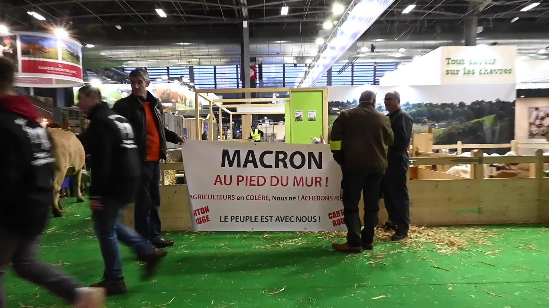 Angry French Farmers Storm Into Agriculture Fair In Paris, France