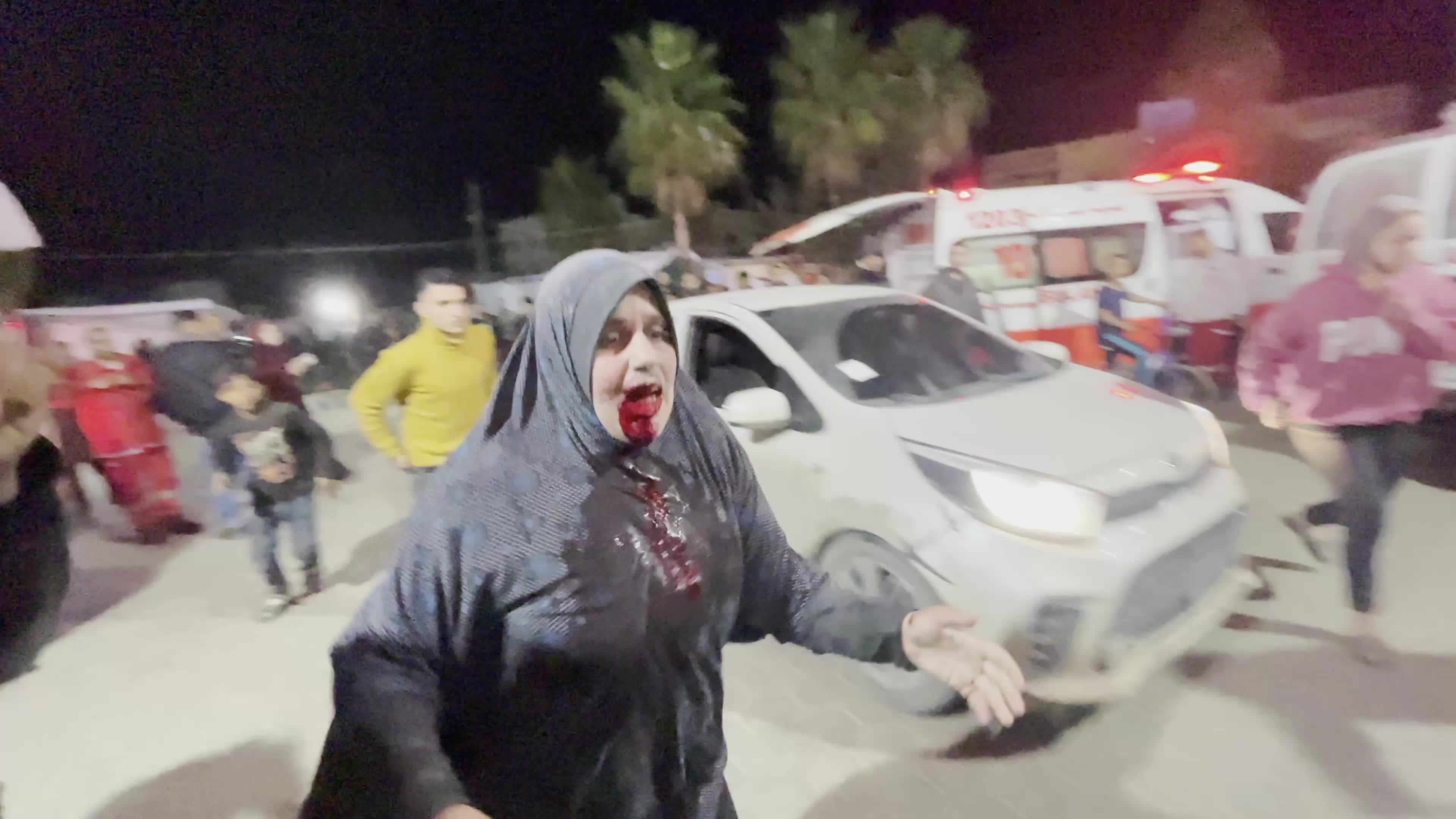 Aftermath of Israeli airstrike In Gaza, Palestine