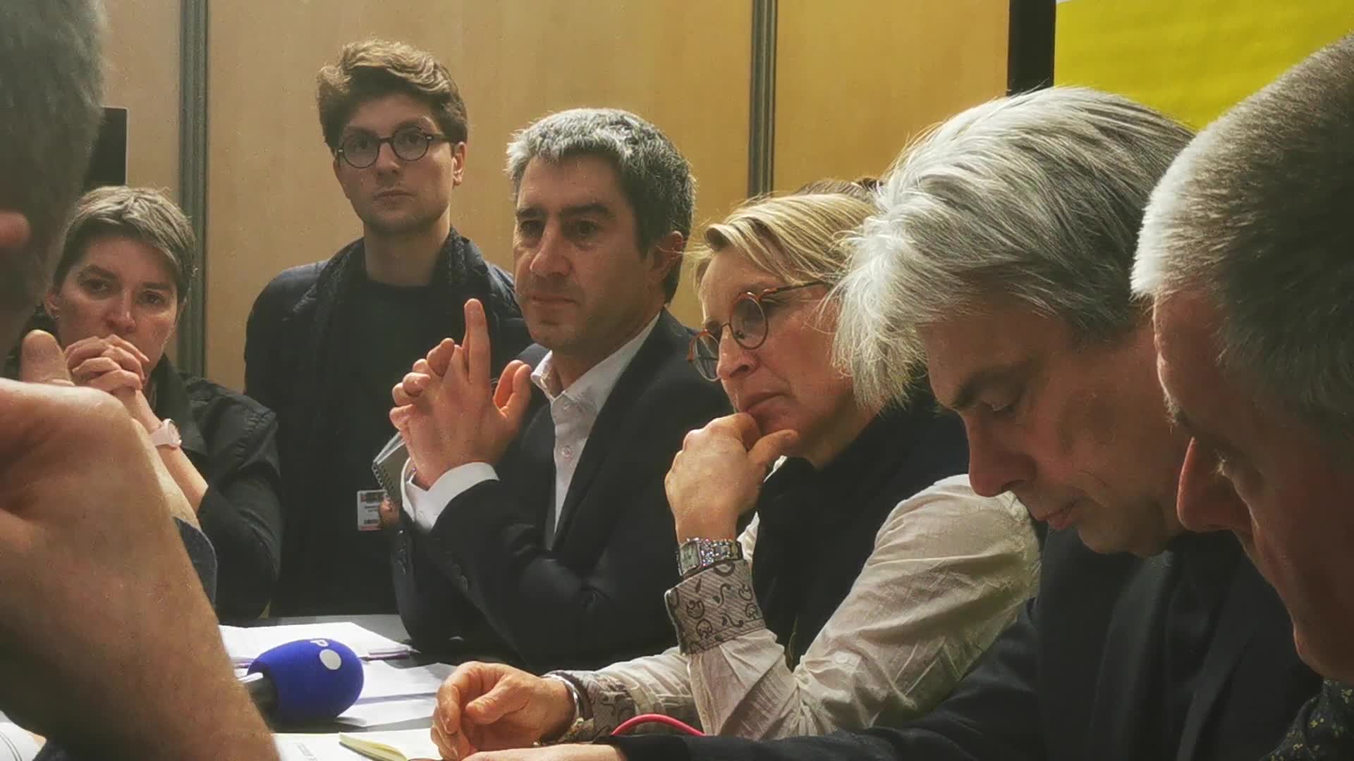 LFI members of the Parliament Francois Ruffin meet the farmers union Coordination Rurale