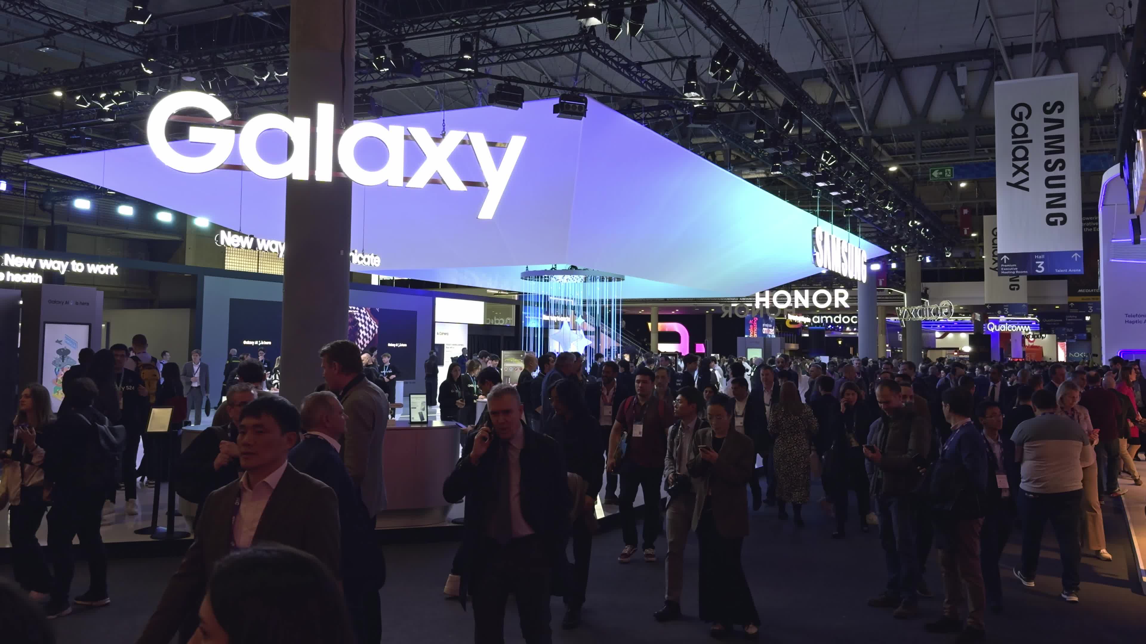 Samsung Galaxy ambiance at Mobile World Congress 2024