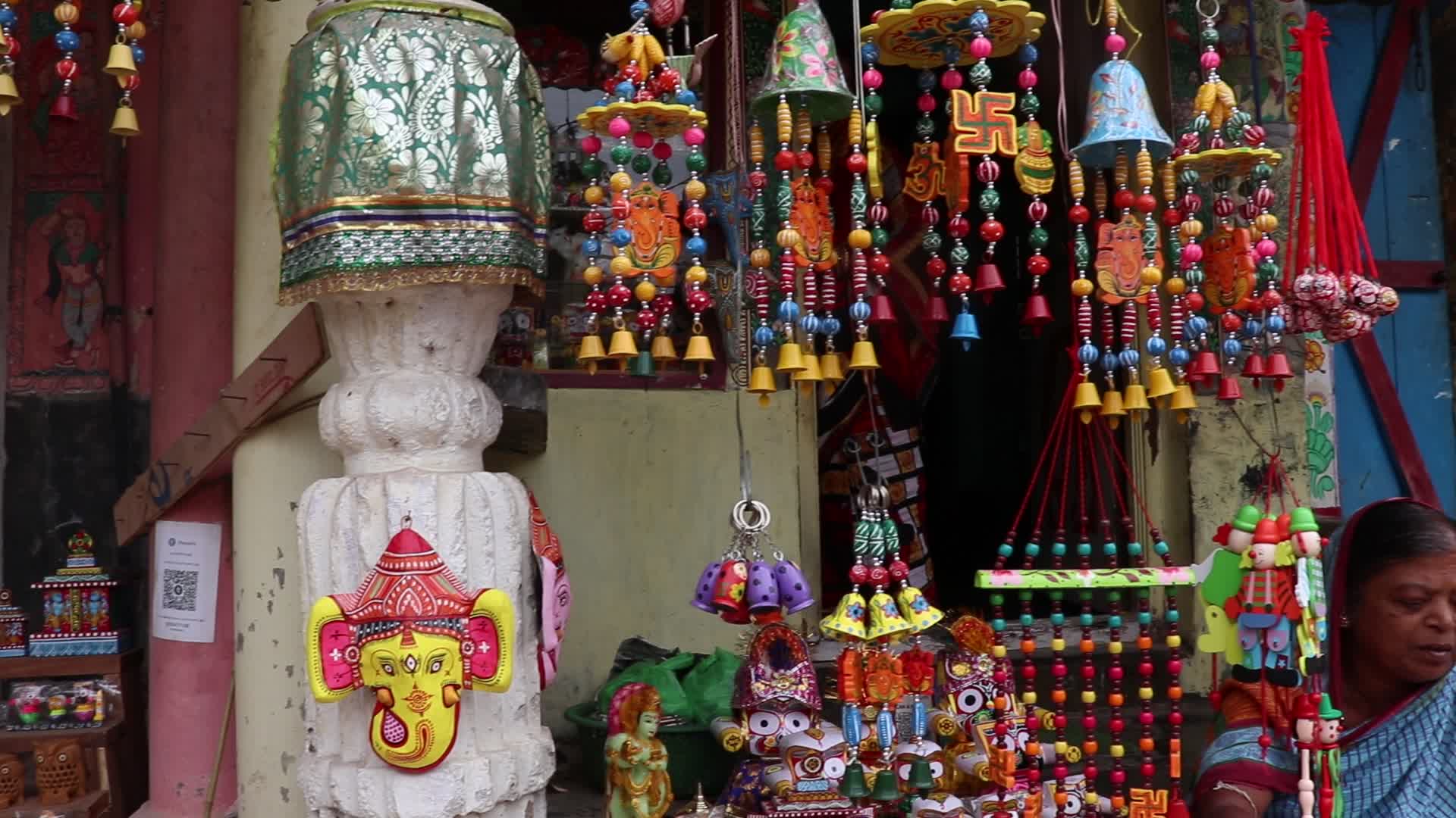 Raghurajpur heritage handicraft village in Odisha , India.