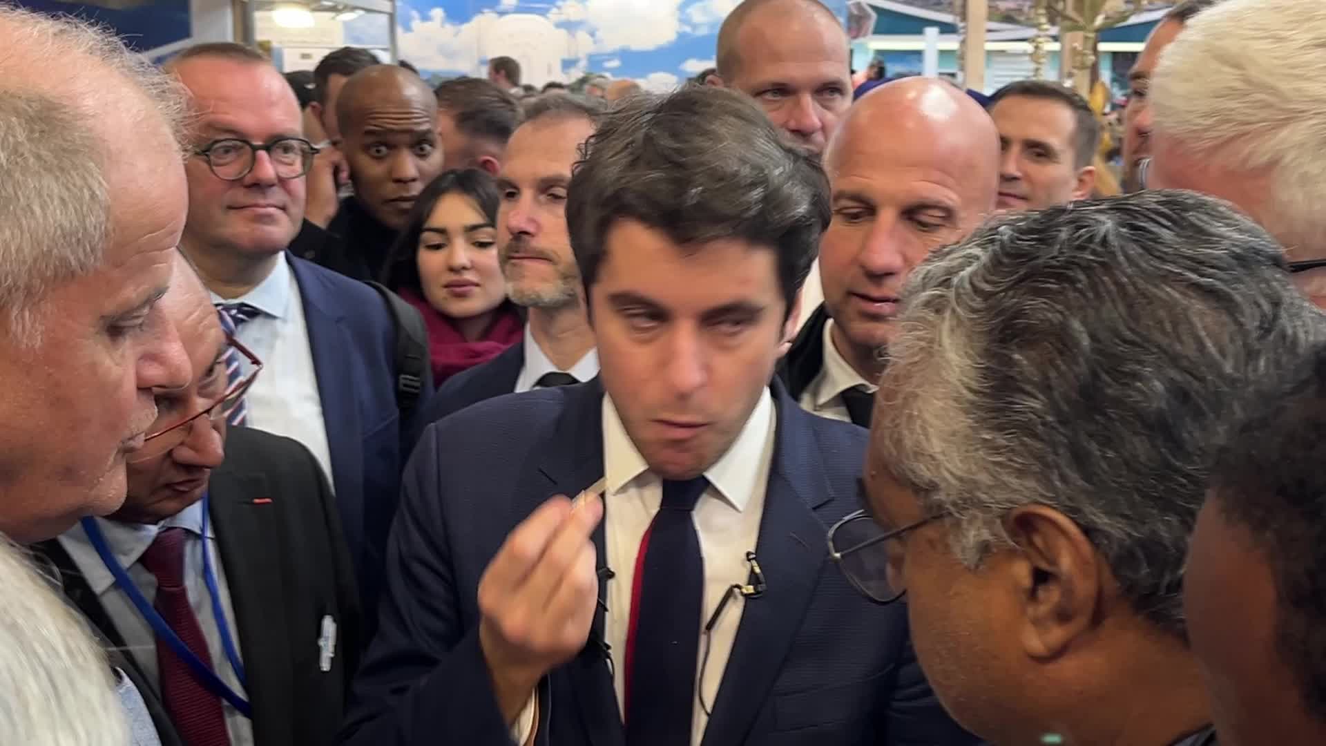 French Premier Attal at the Agricultural Fair
