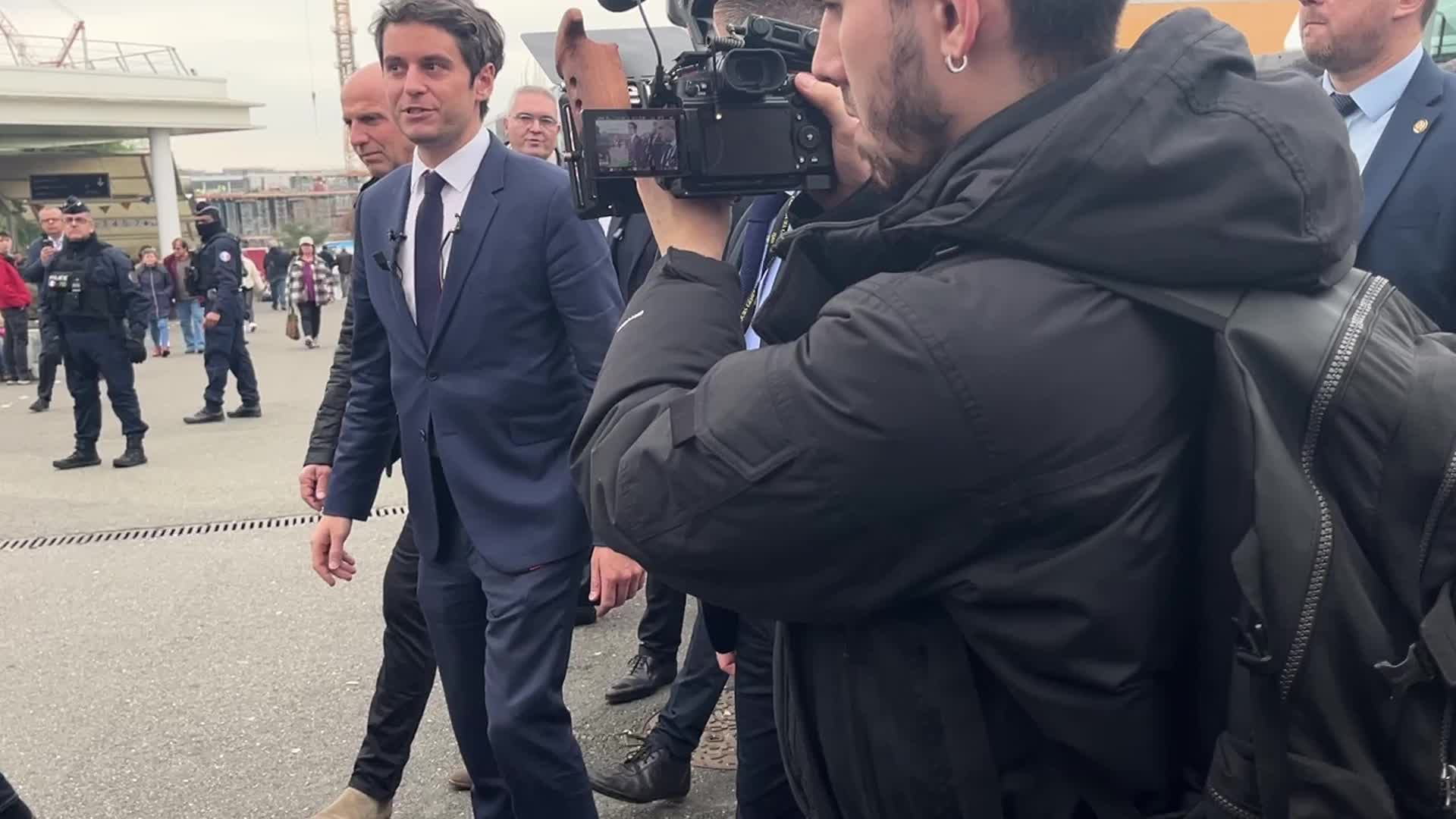 French Premier Attal at the Agricultural Fair