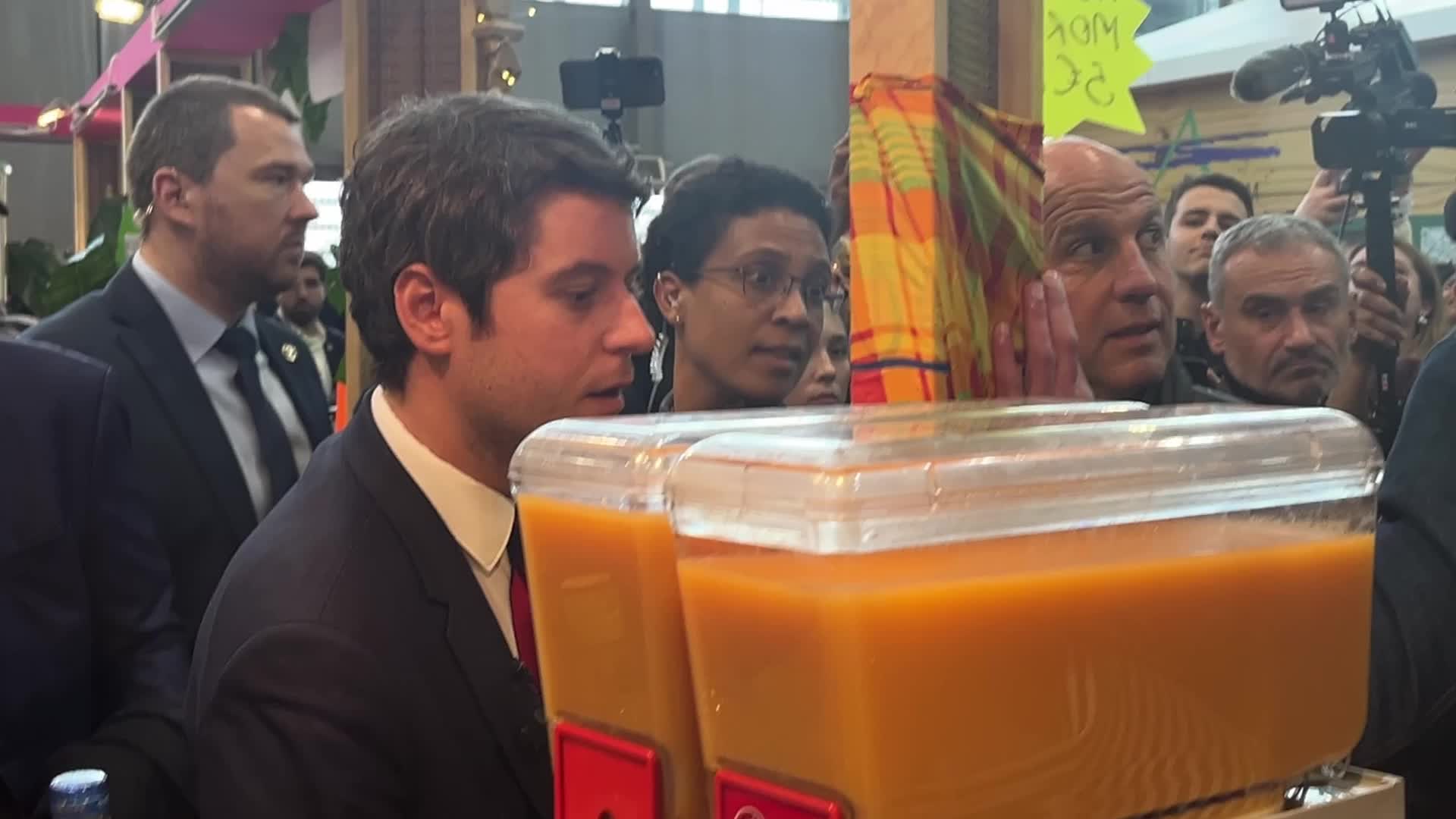 French Premier Attal at the Agricultural Fair