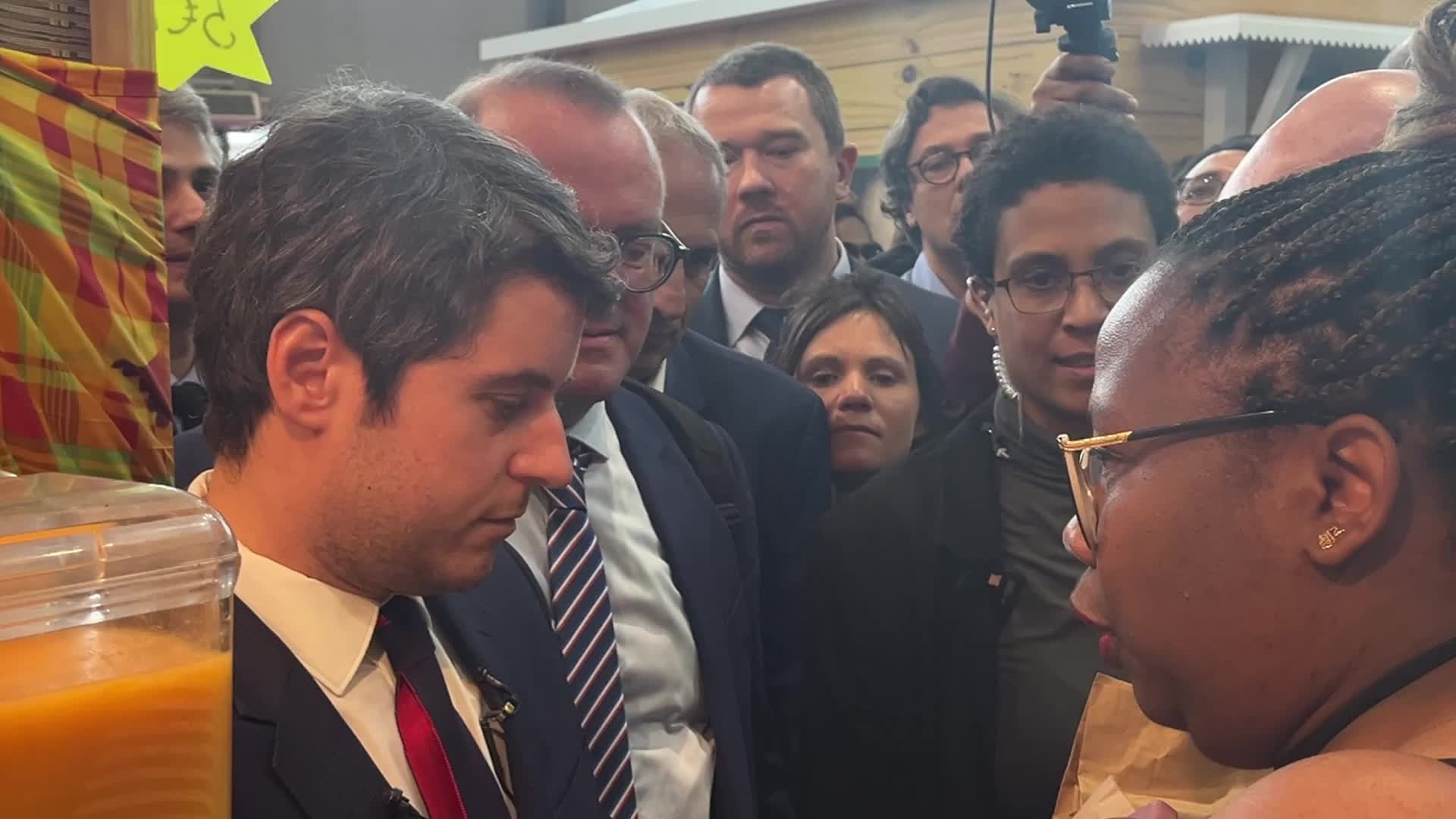 French Premier Attal at the Agricultural Fair