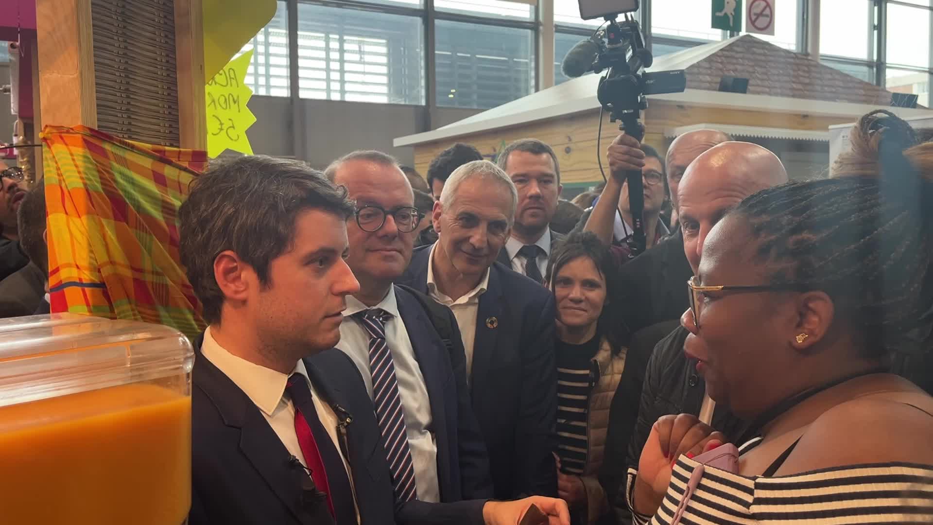 French Premier Attal at the Agricultural Fair
