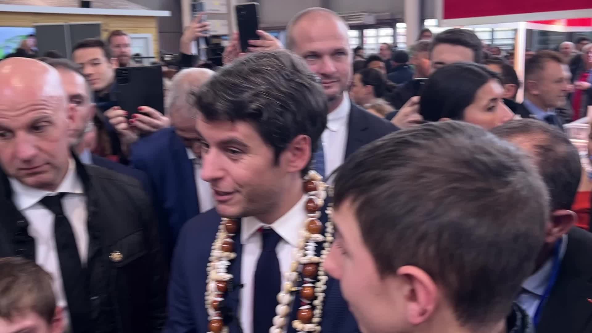 French Premier Attal at the Agricultural Fair