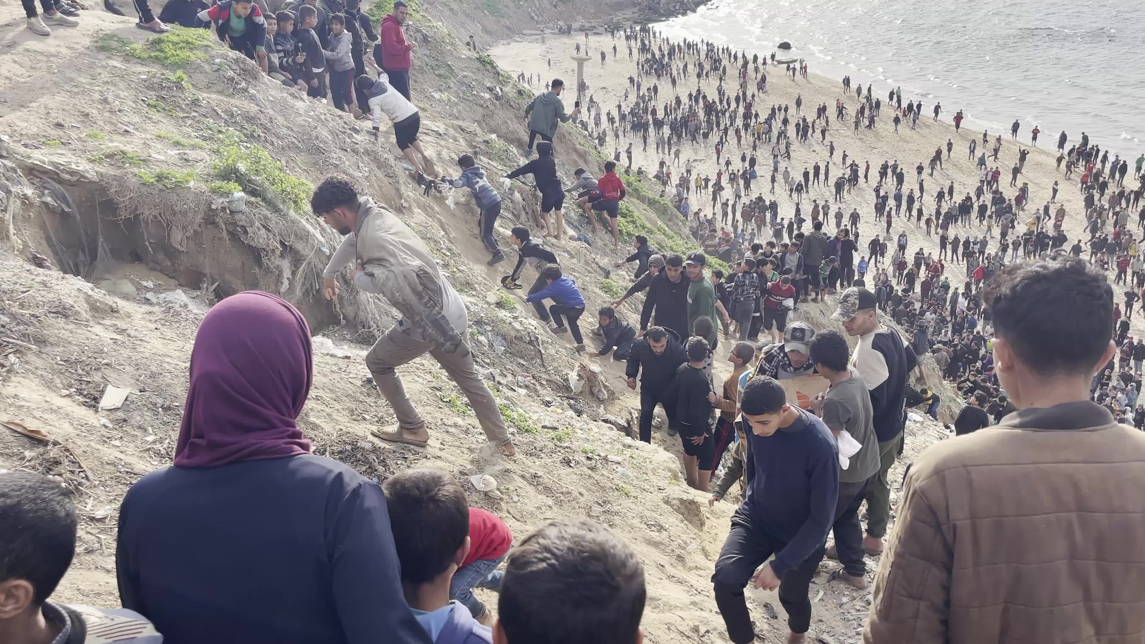 Jordan and France Airdrop Food and Other Aid Into Gaza
