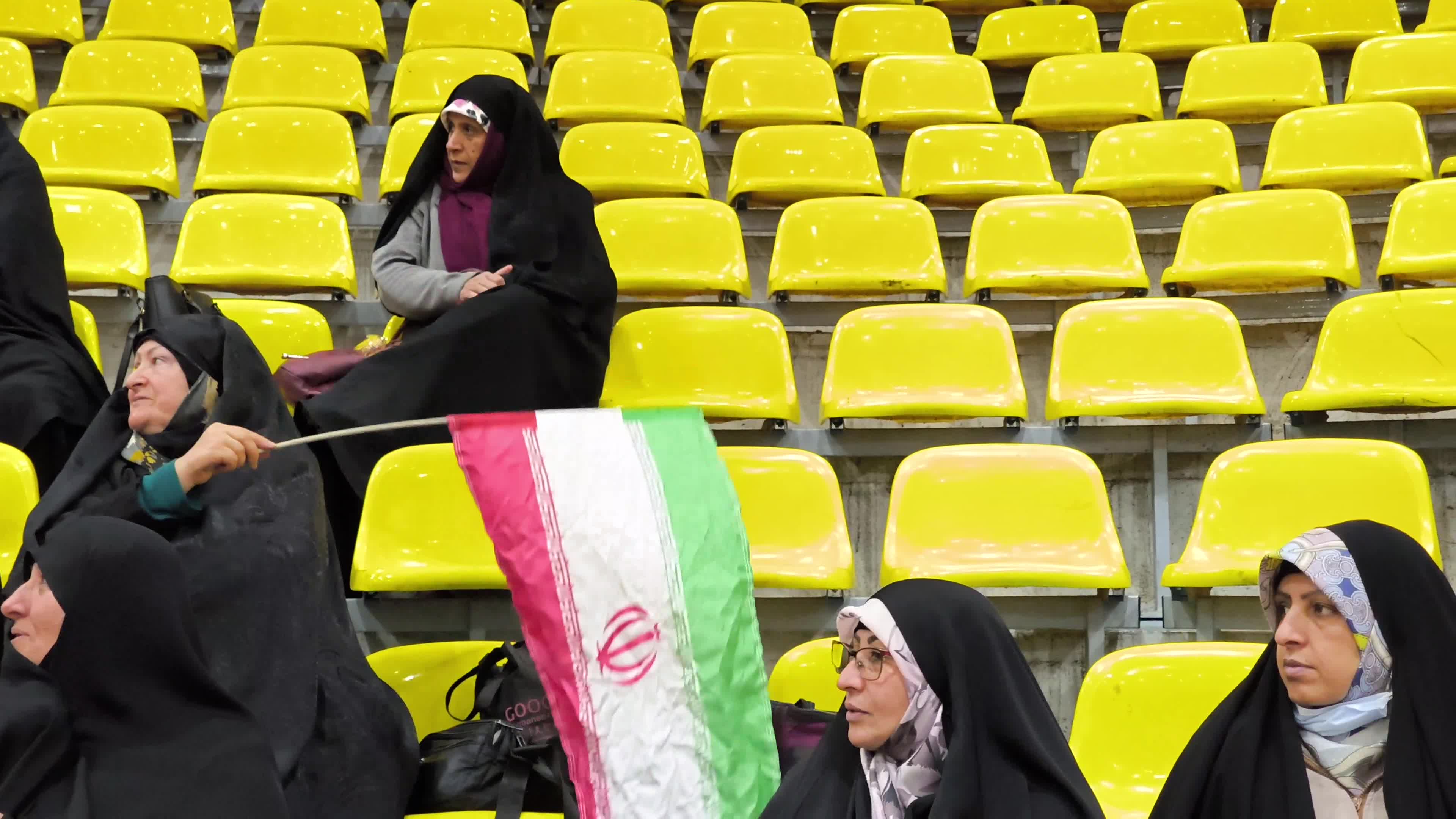 Electoral campaign for Iranian conservative politician, Hamid Rasaee, in Tehran