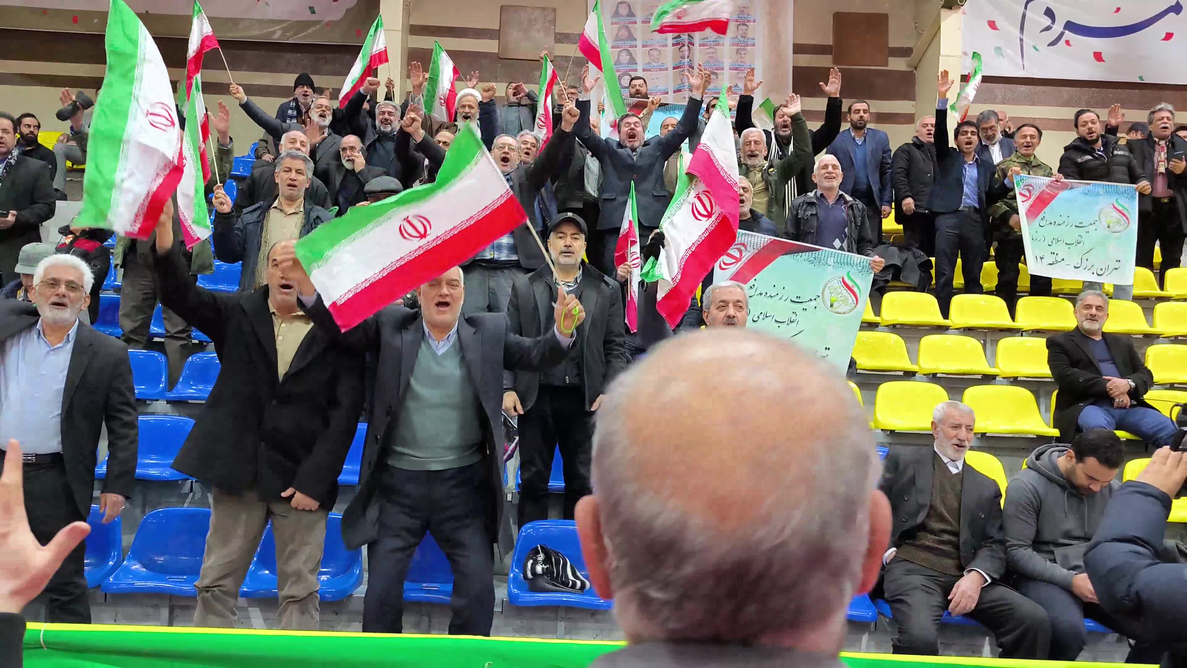 Electoral campaign for Iranian conservative politician, Hamid Rasaee, in Tehran