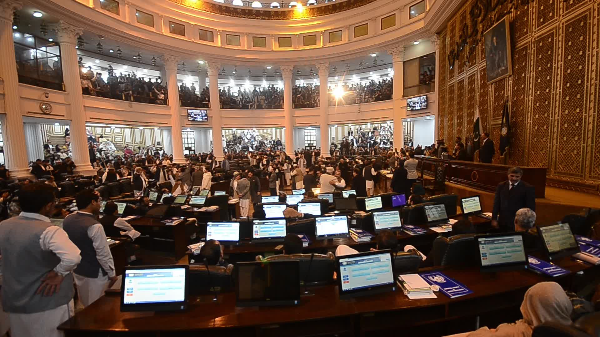Newly elected members of the KPK provincial assembly take oath in Peshawar 
