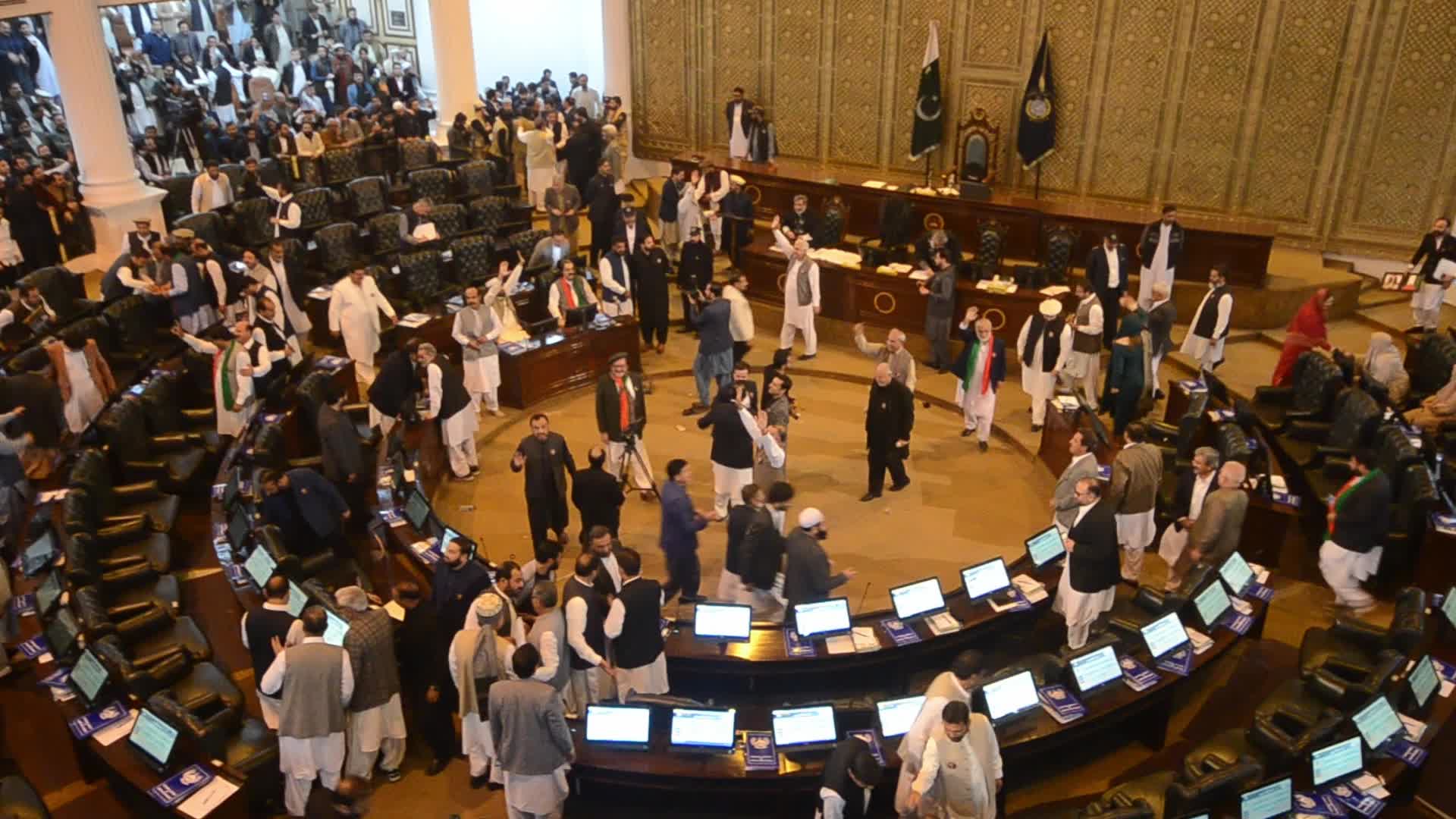 Newly elected members of the KPK provincial assembly take oath in Peshawar 