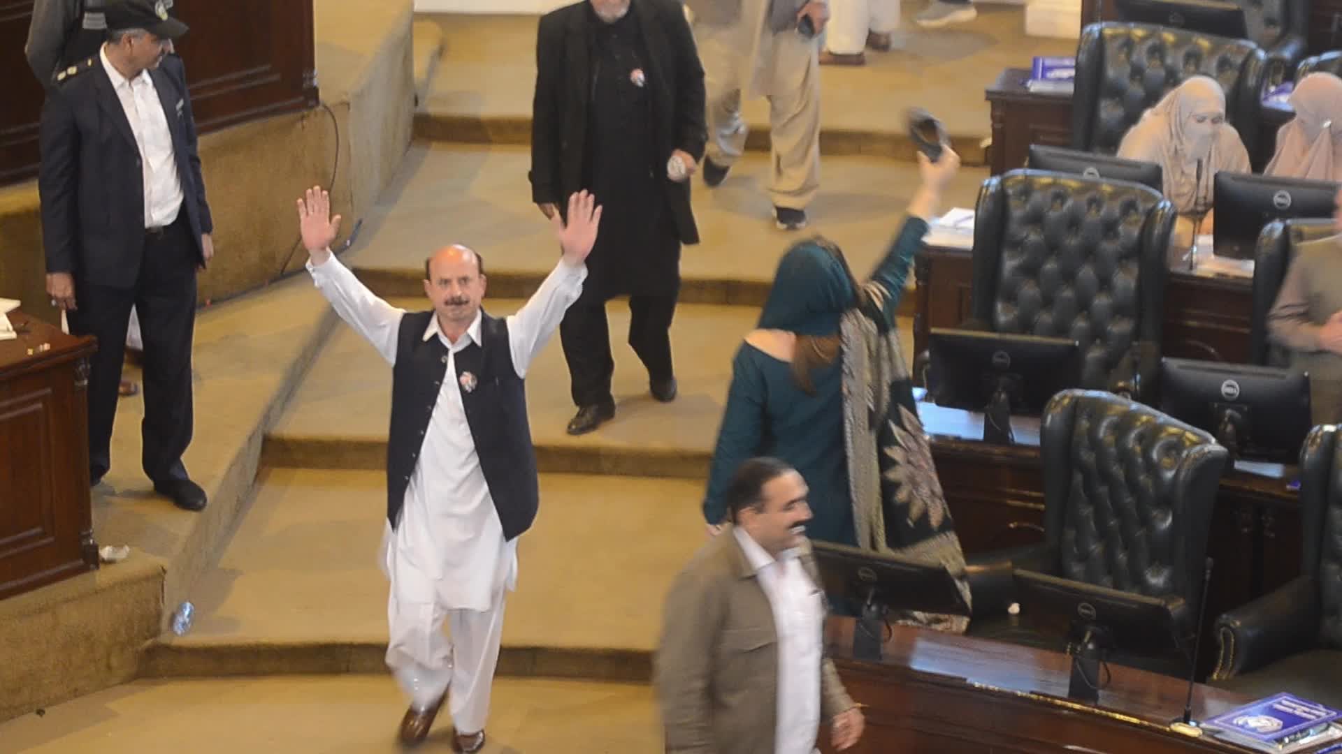 Newly elected members of the KPK provincial assembly take oath in Peshawar 