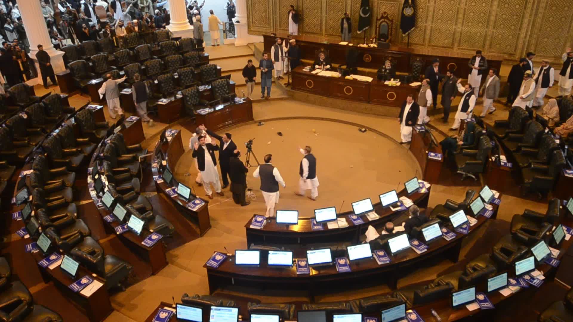 Newly elected members of the KPK provincial assembly take oath in Peshawar 