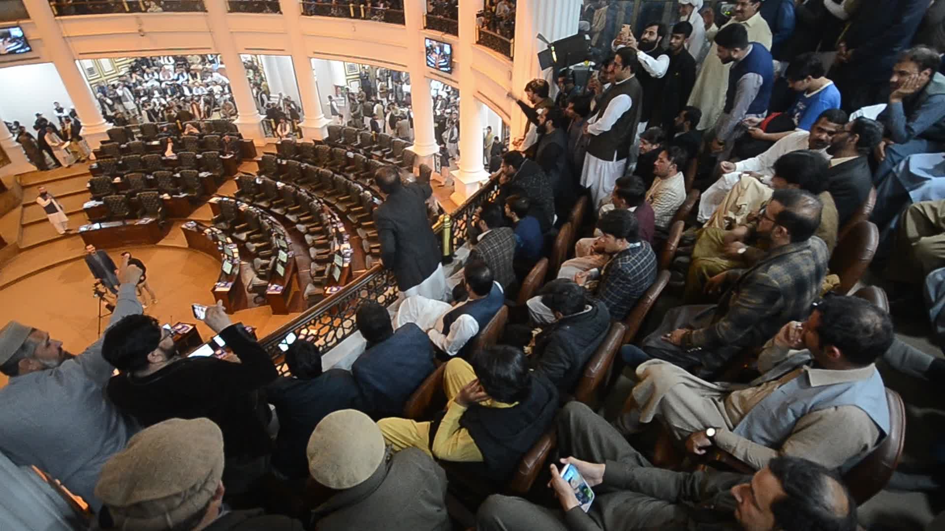 Newly elected members of the KPK provincial assembly take oath in Peshawar 