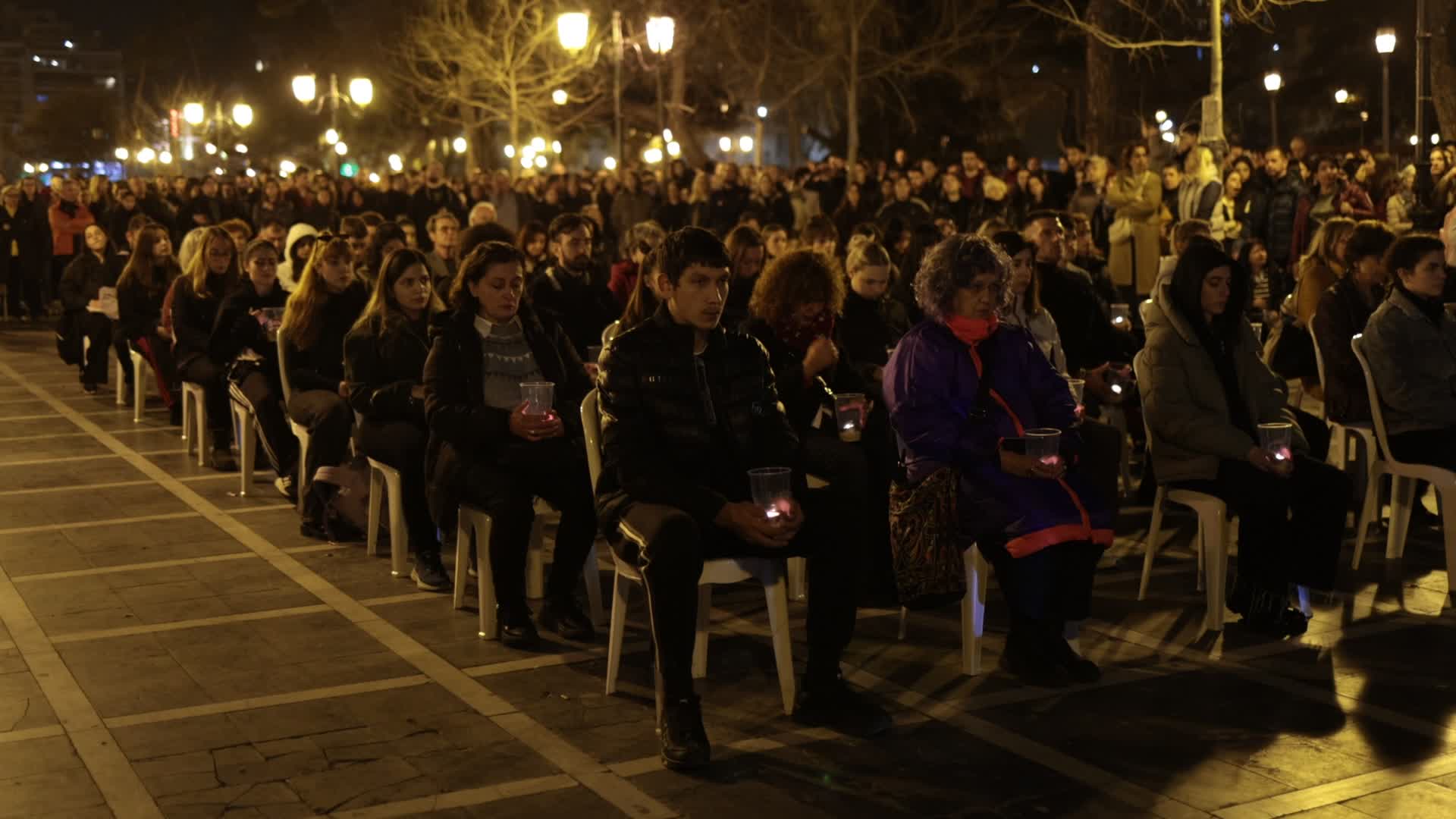 Protest during a 24-hour nationwide strike in Thessaloniki
