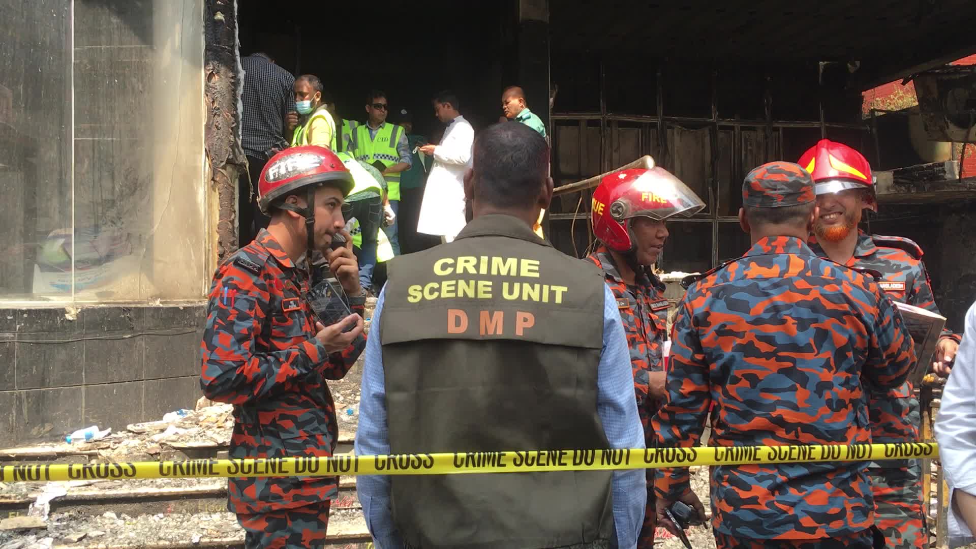 Fire in Dhaka