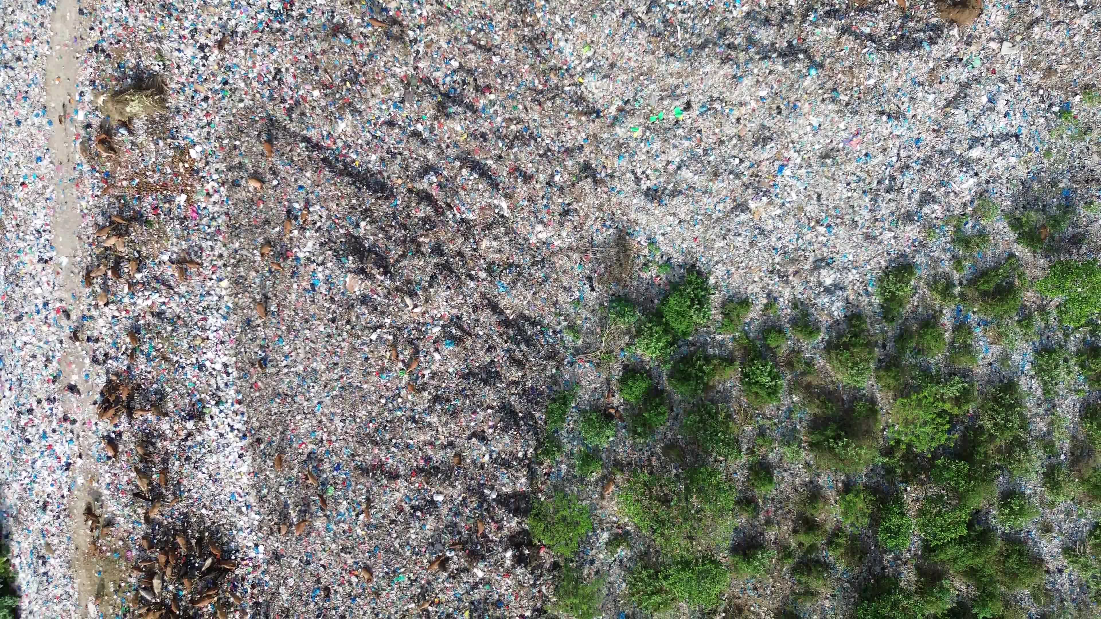 Aerial View of Landfill in Aceh