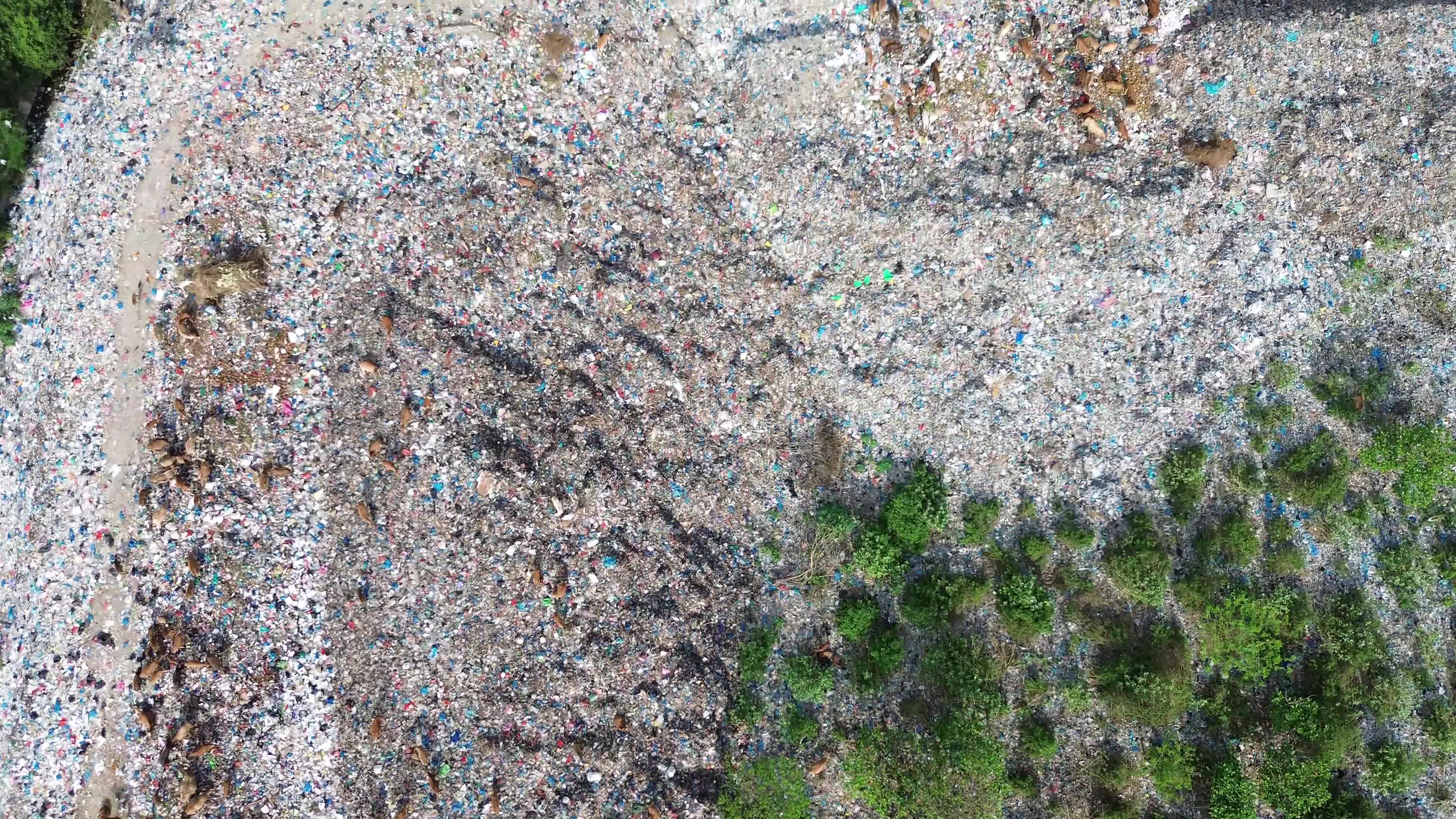 Aerial View of Landfill in Aceh