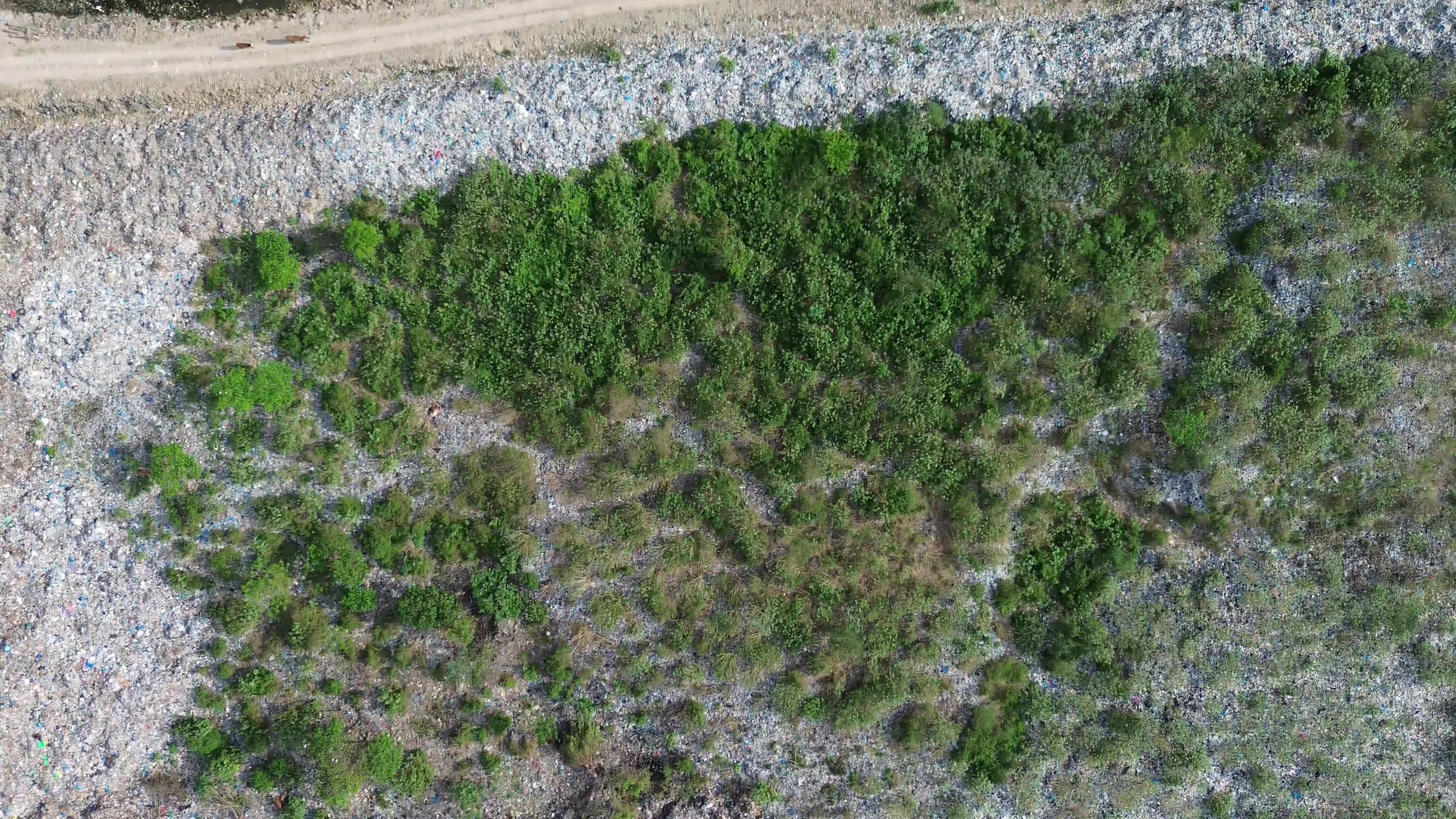 Aerial View of Landfill in Aceh