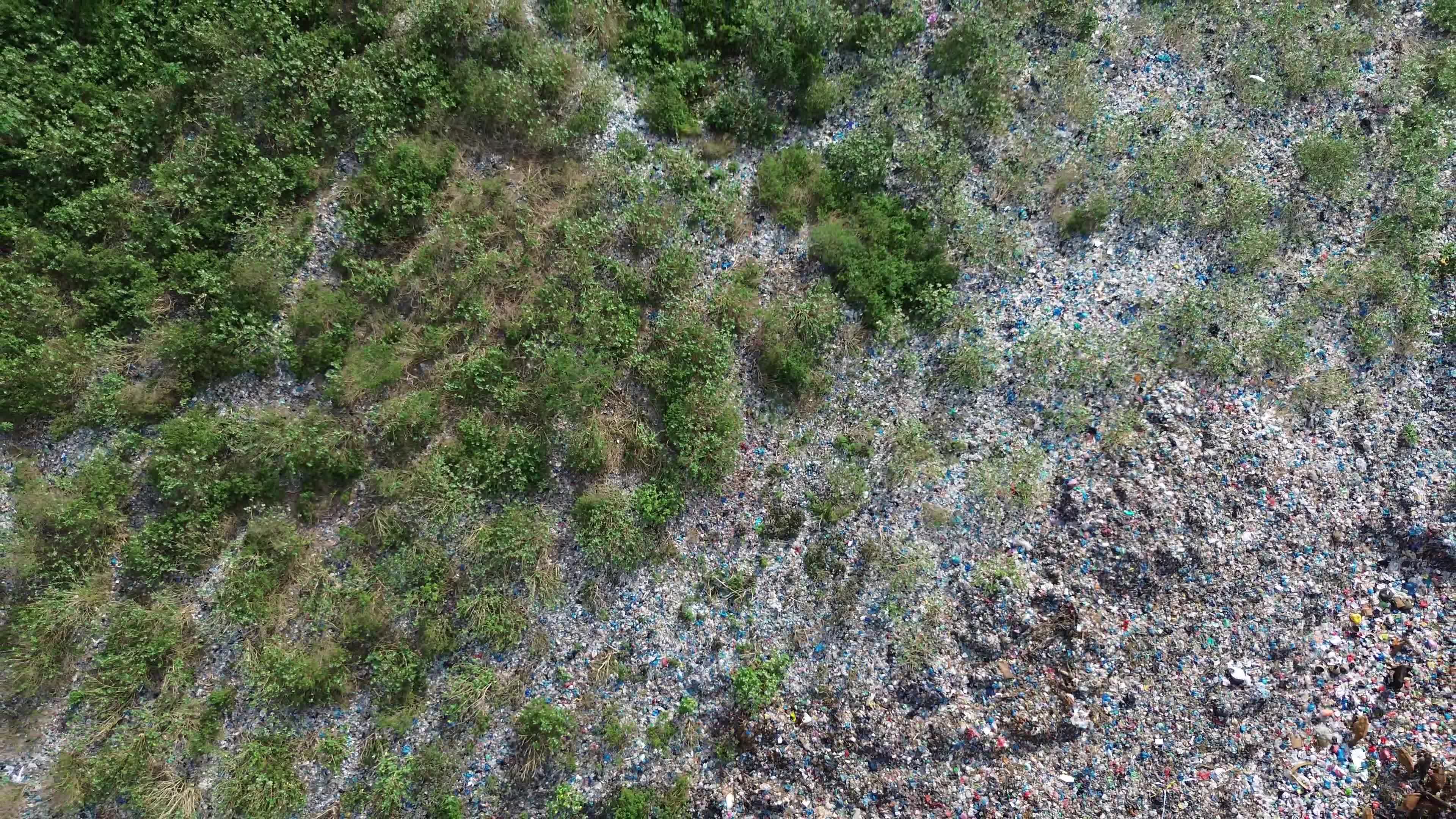 Aerial View of Landfill in Aceh