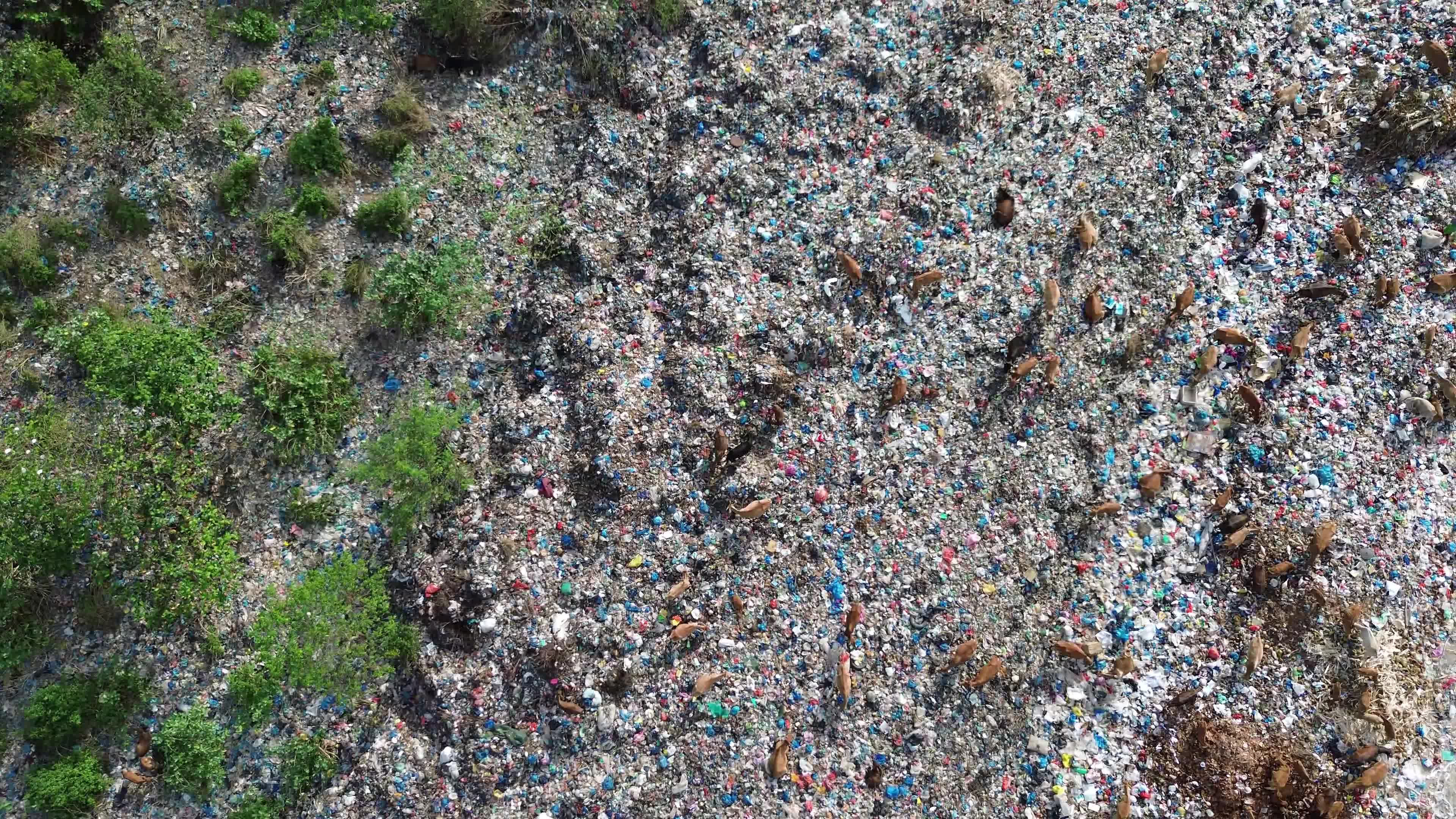 Aerial View of Landfill in Aceh